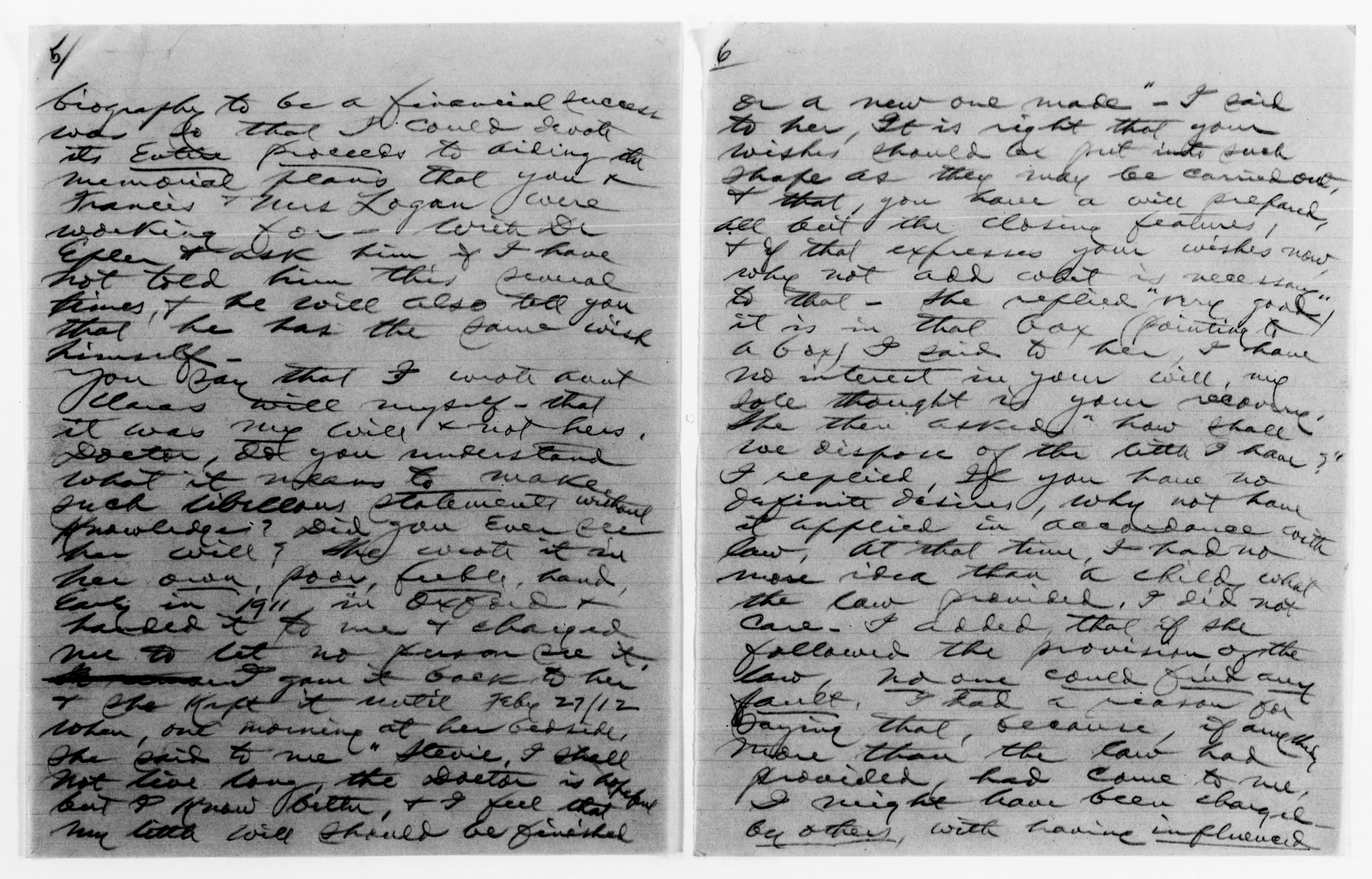 Scanned image of the current content page