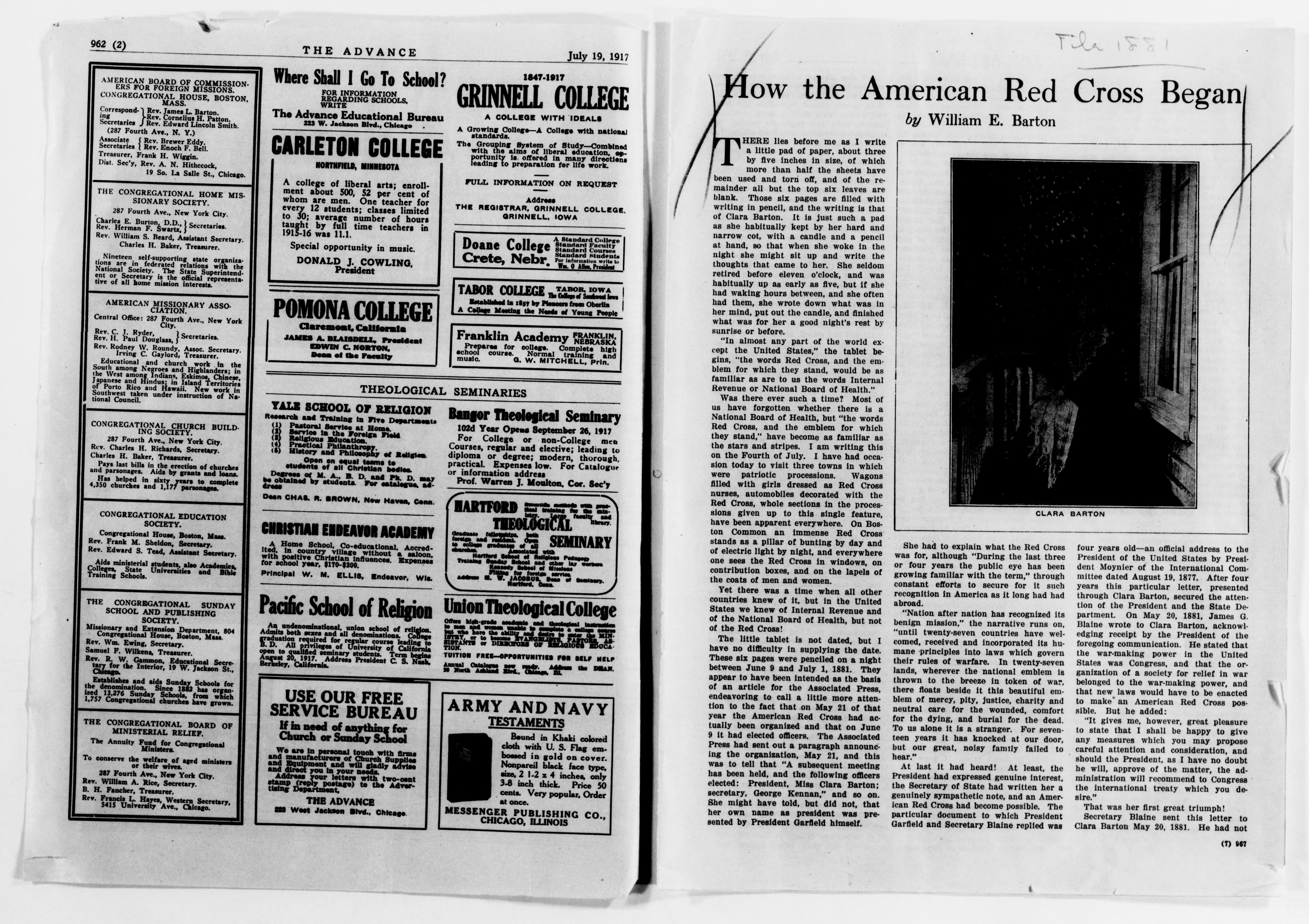 Scanned image of the current content page