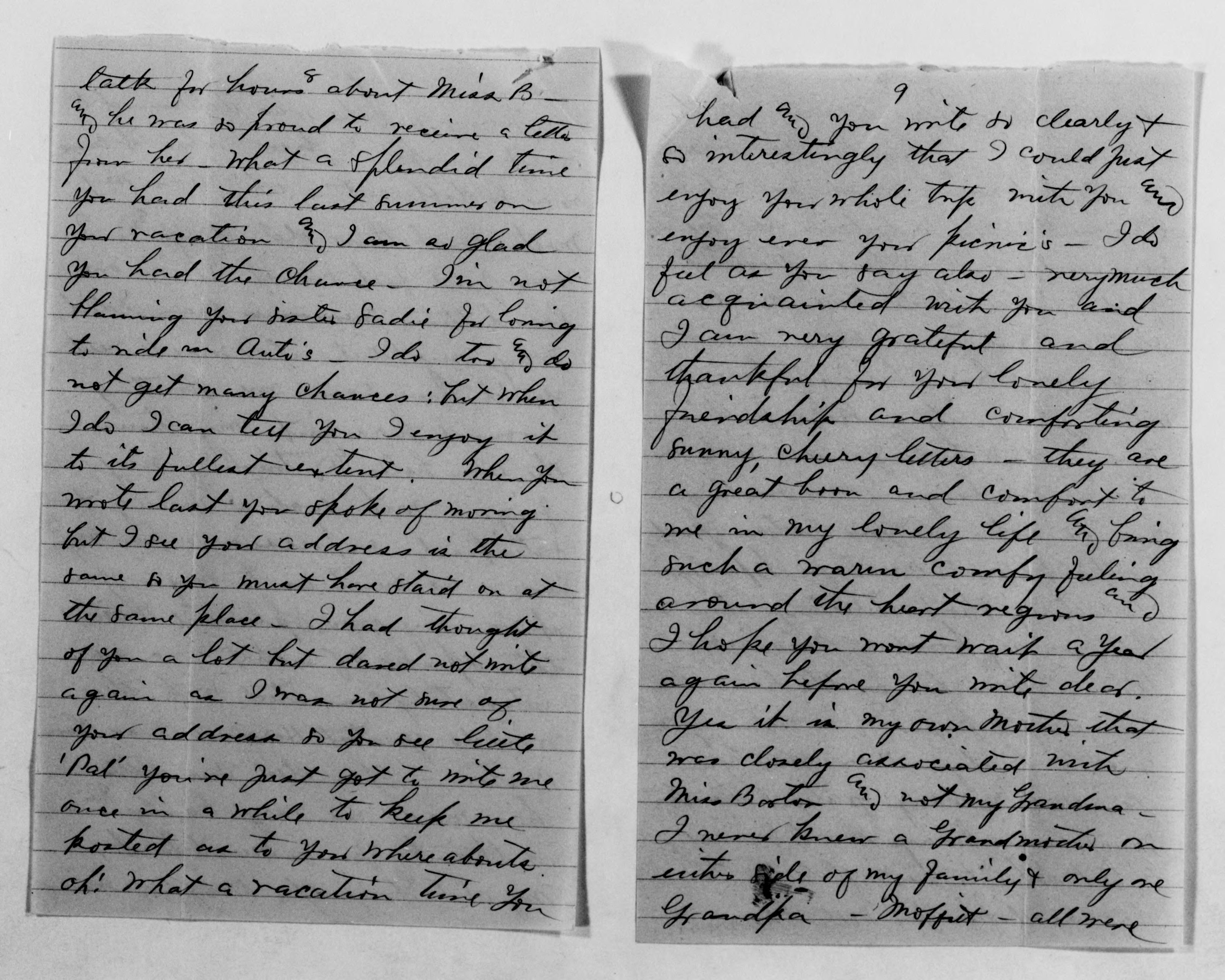 Scanned image of the current content page