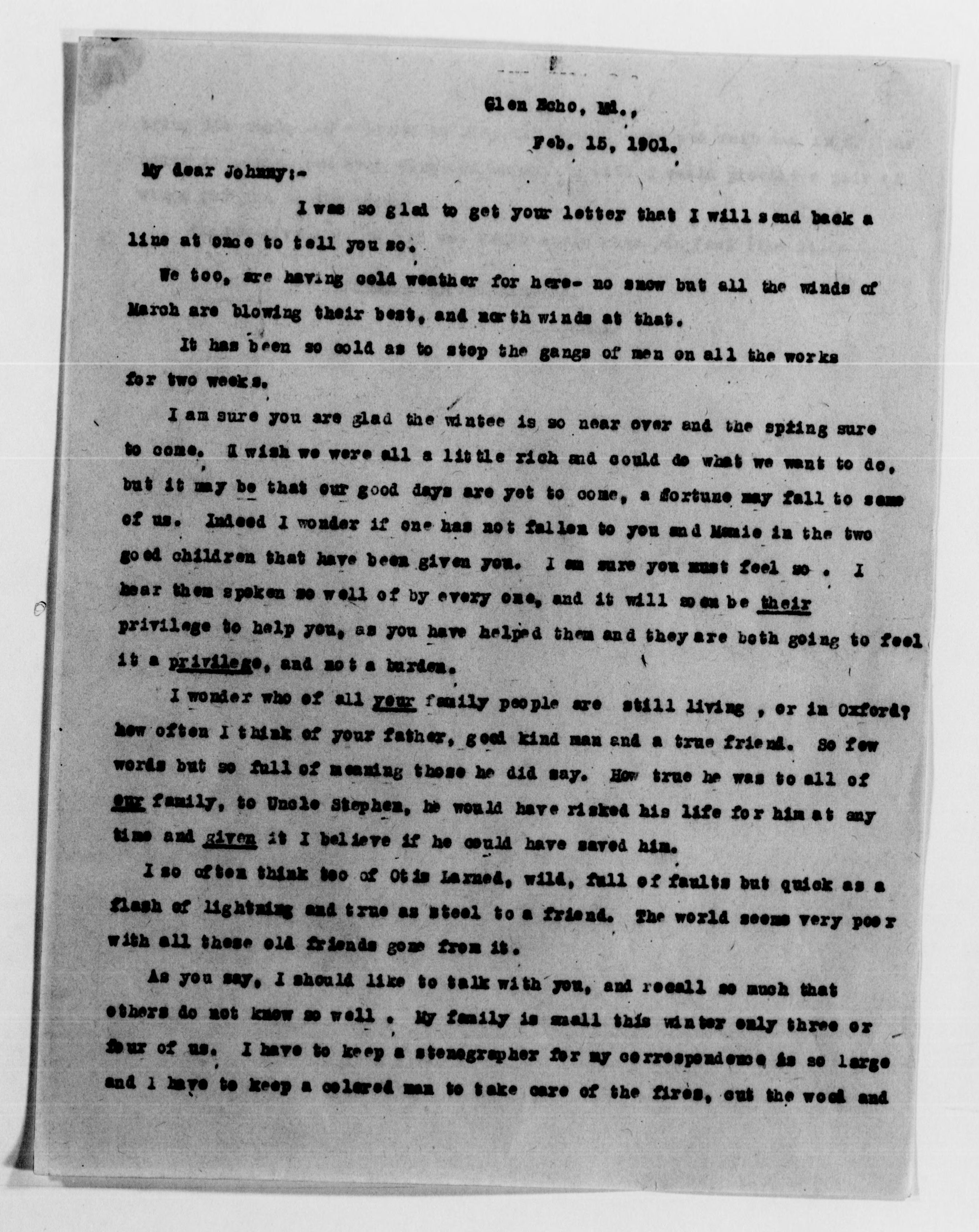 Scanned image of the current content page