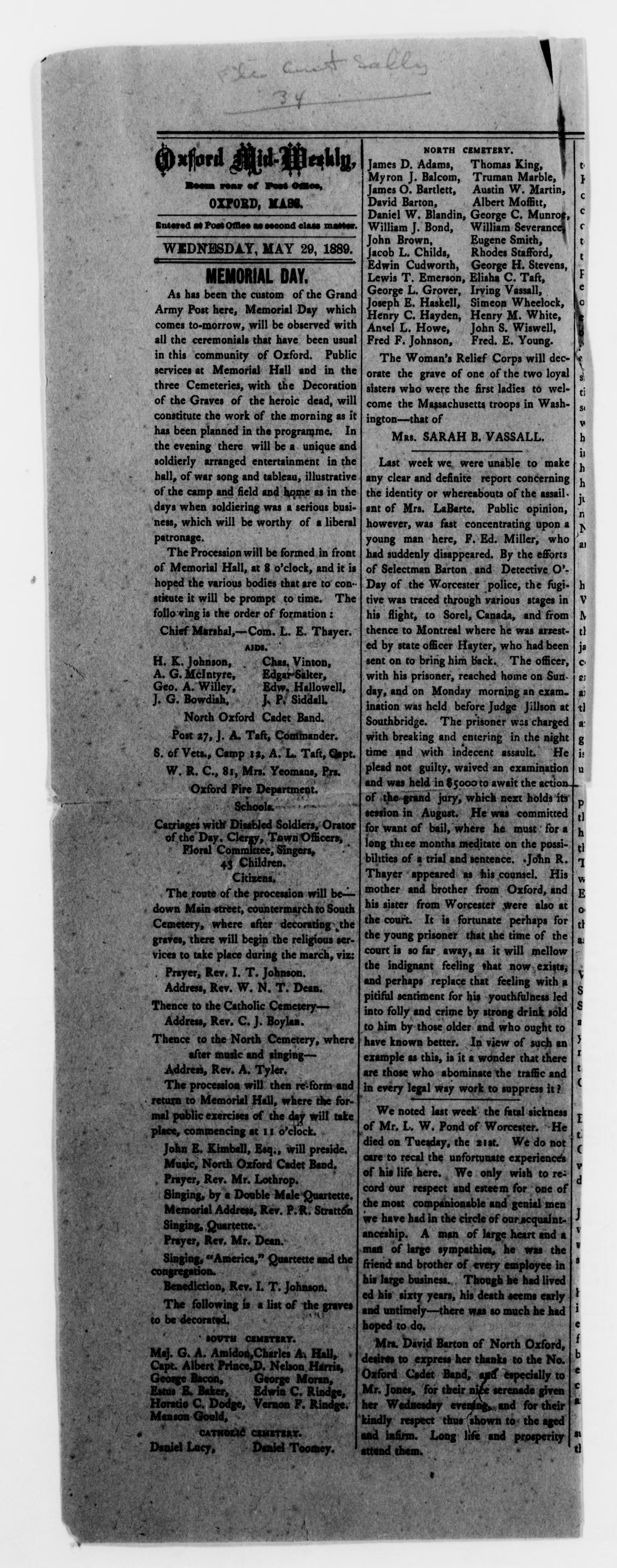 Scanned image of the current content page