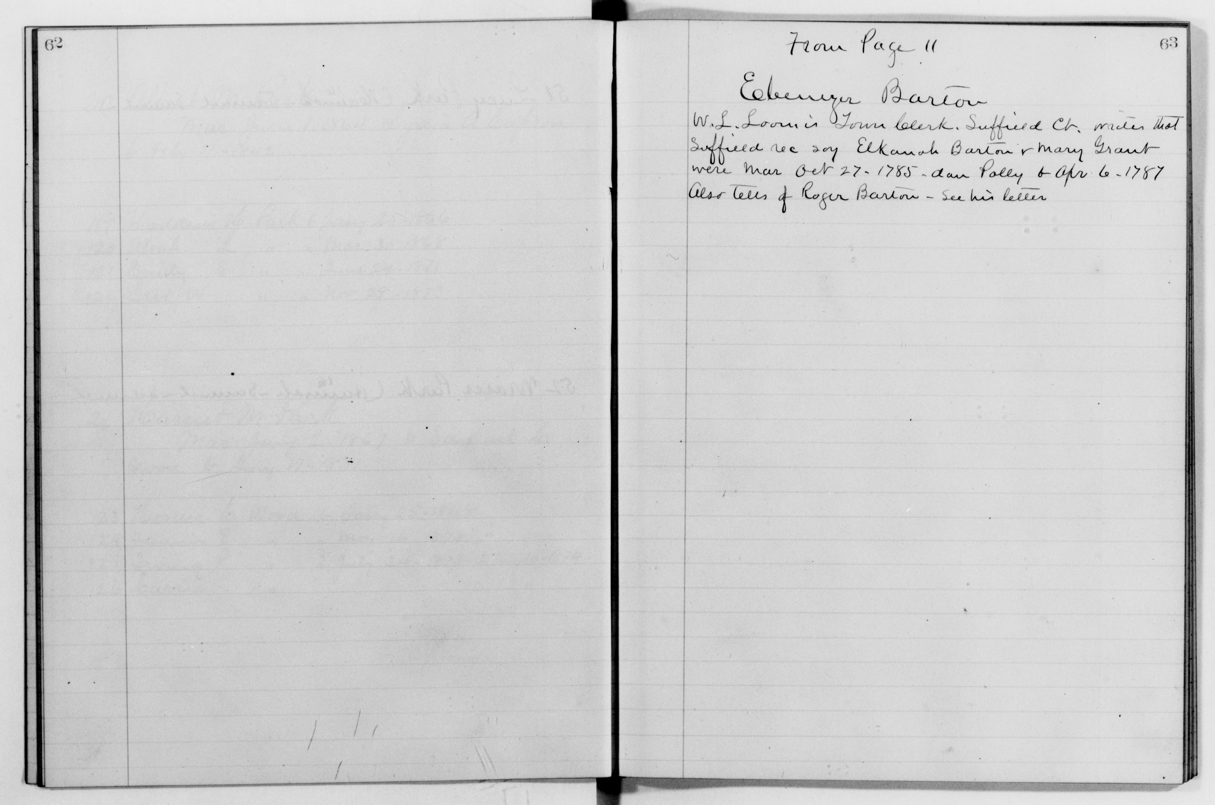 Scanned image of the current content page