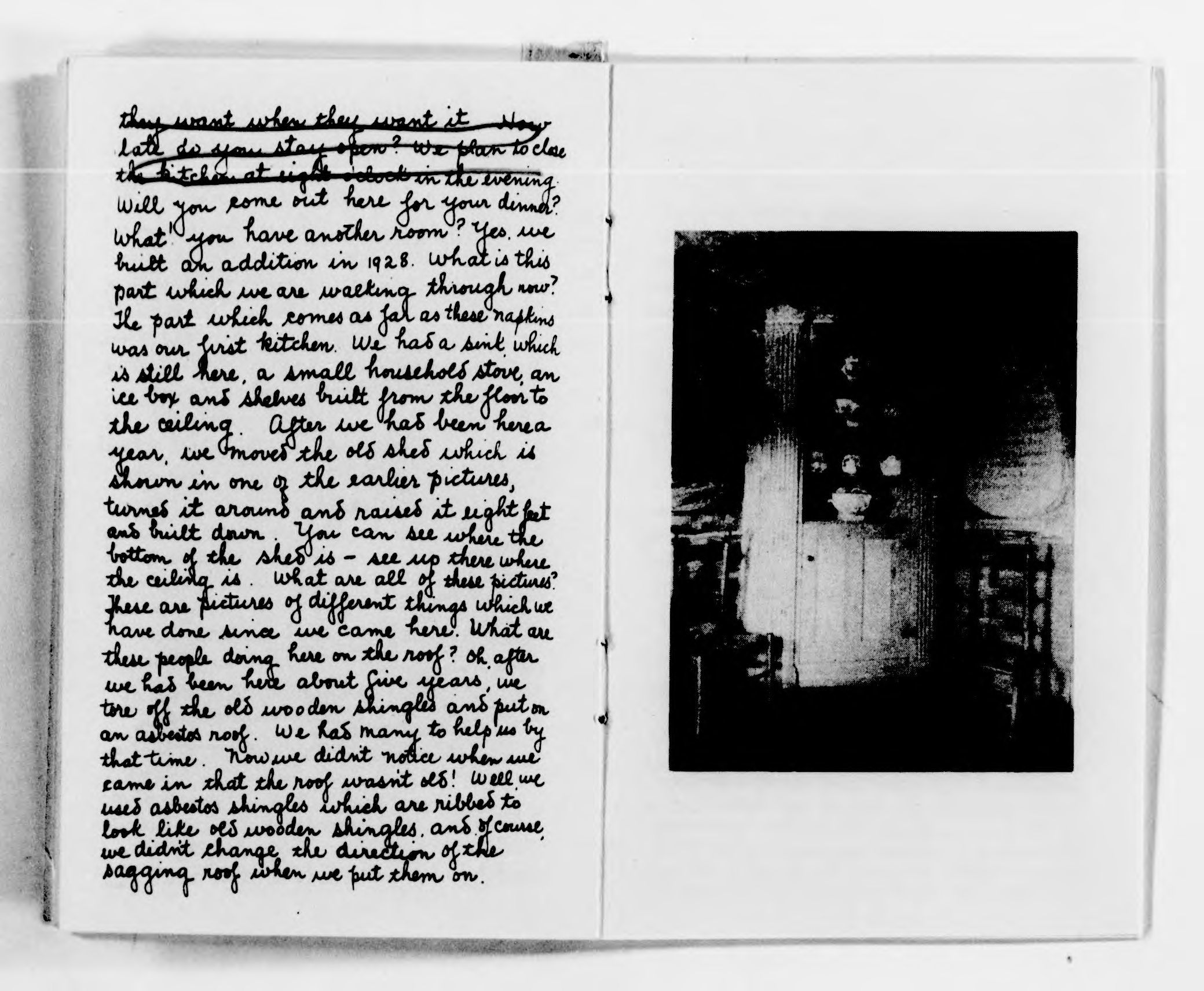 Scanned image of the current content page