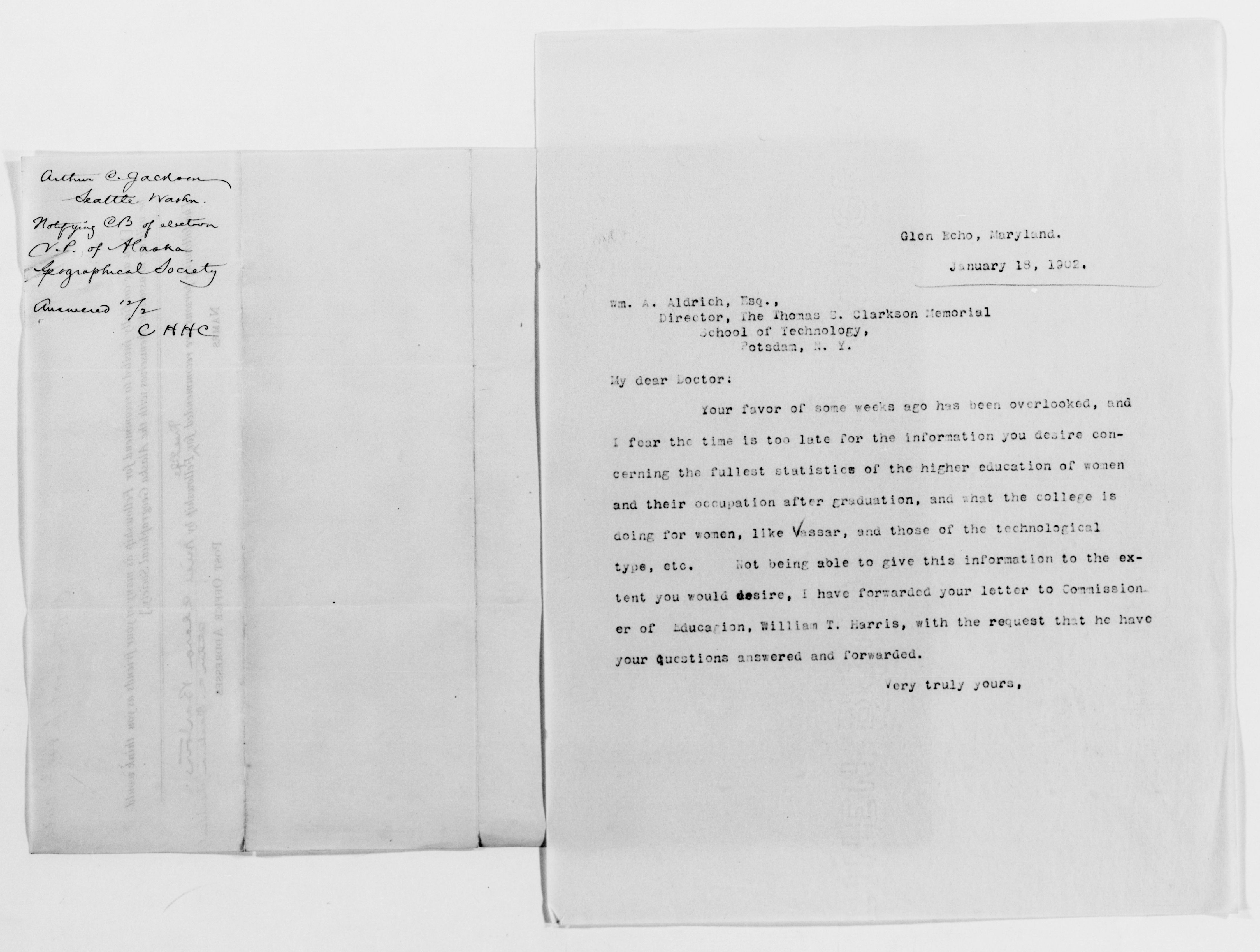 Scanned image of the current content page
