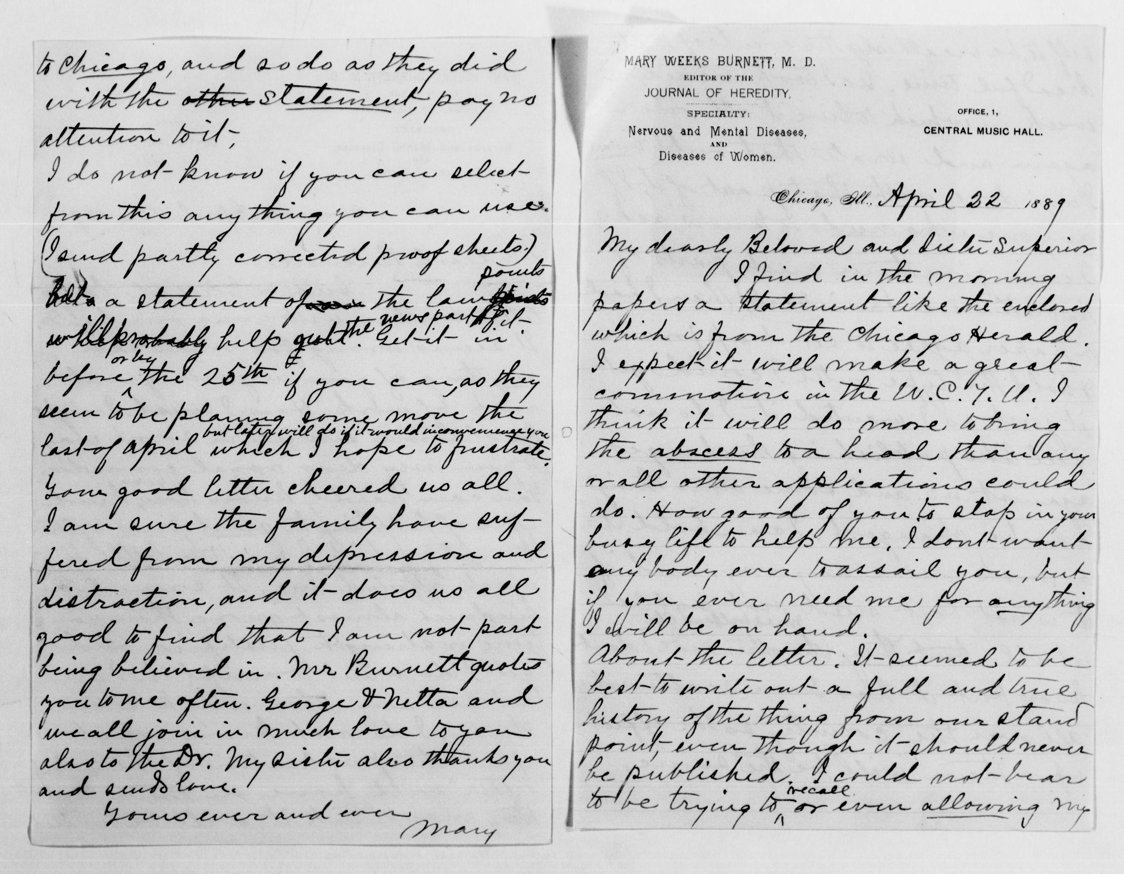 Scanned image of the current content page
