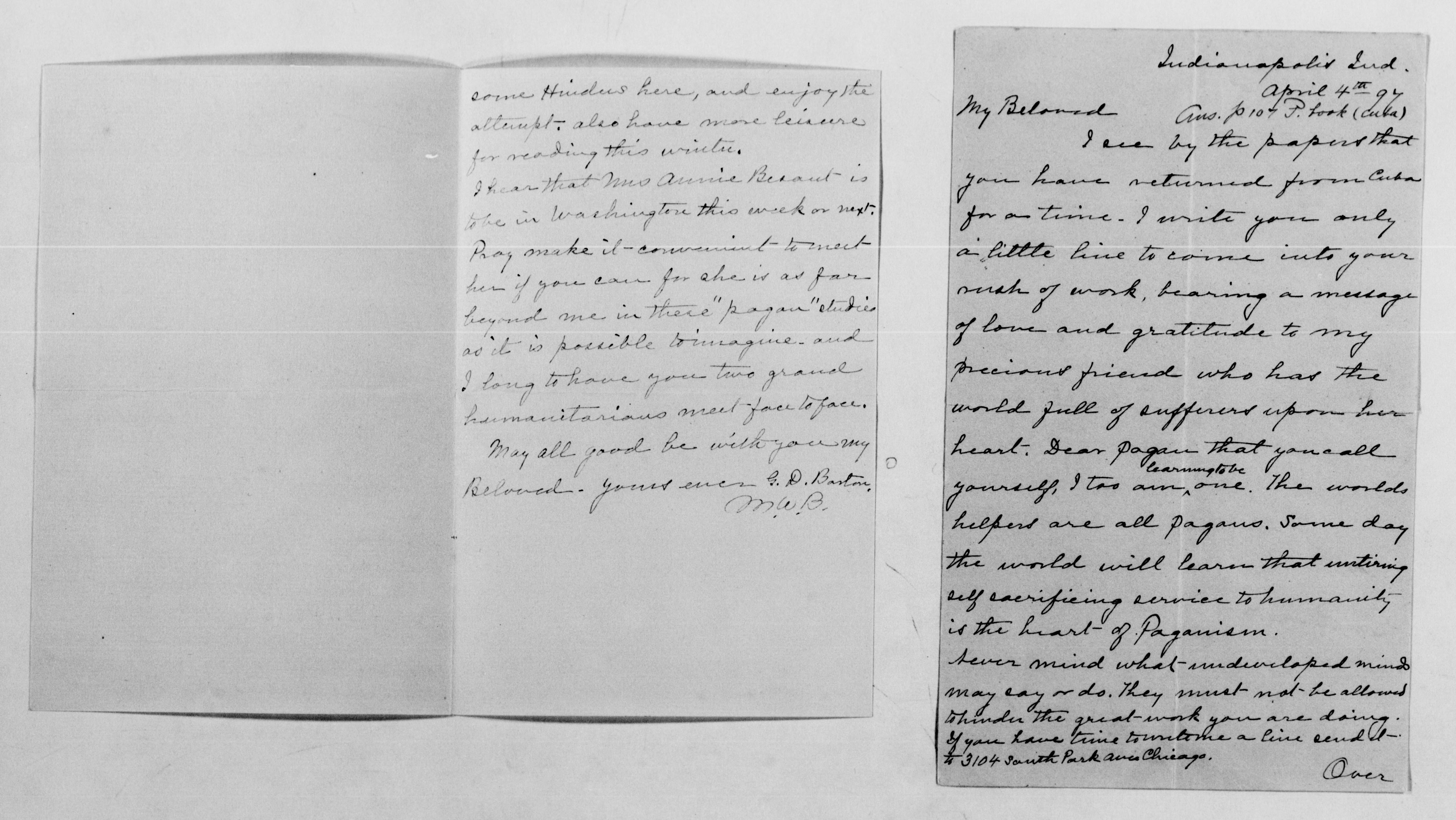 Scanned image of the current content page