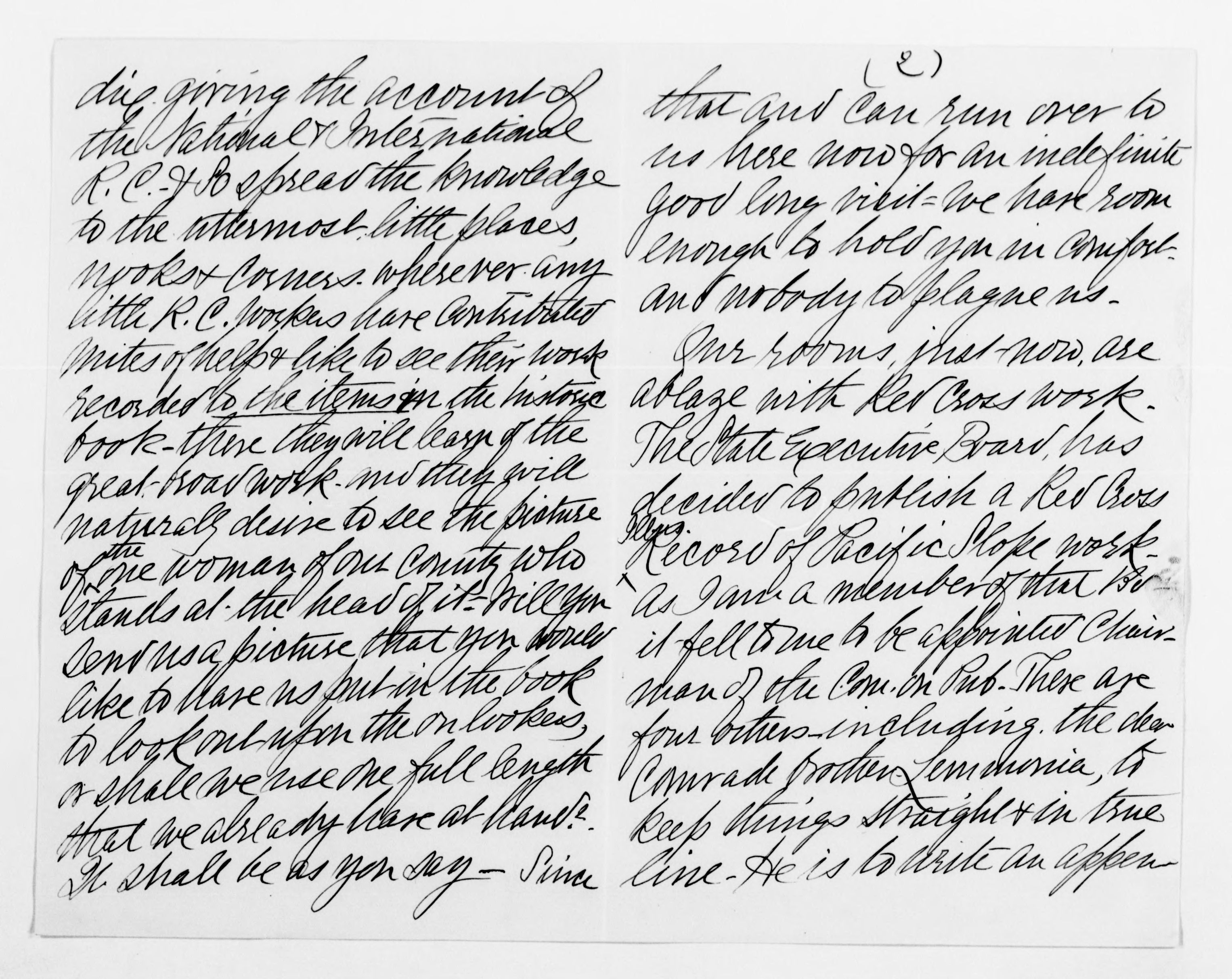 Scanned image of the current content page