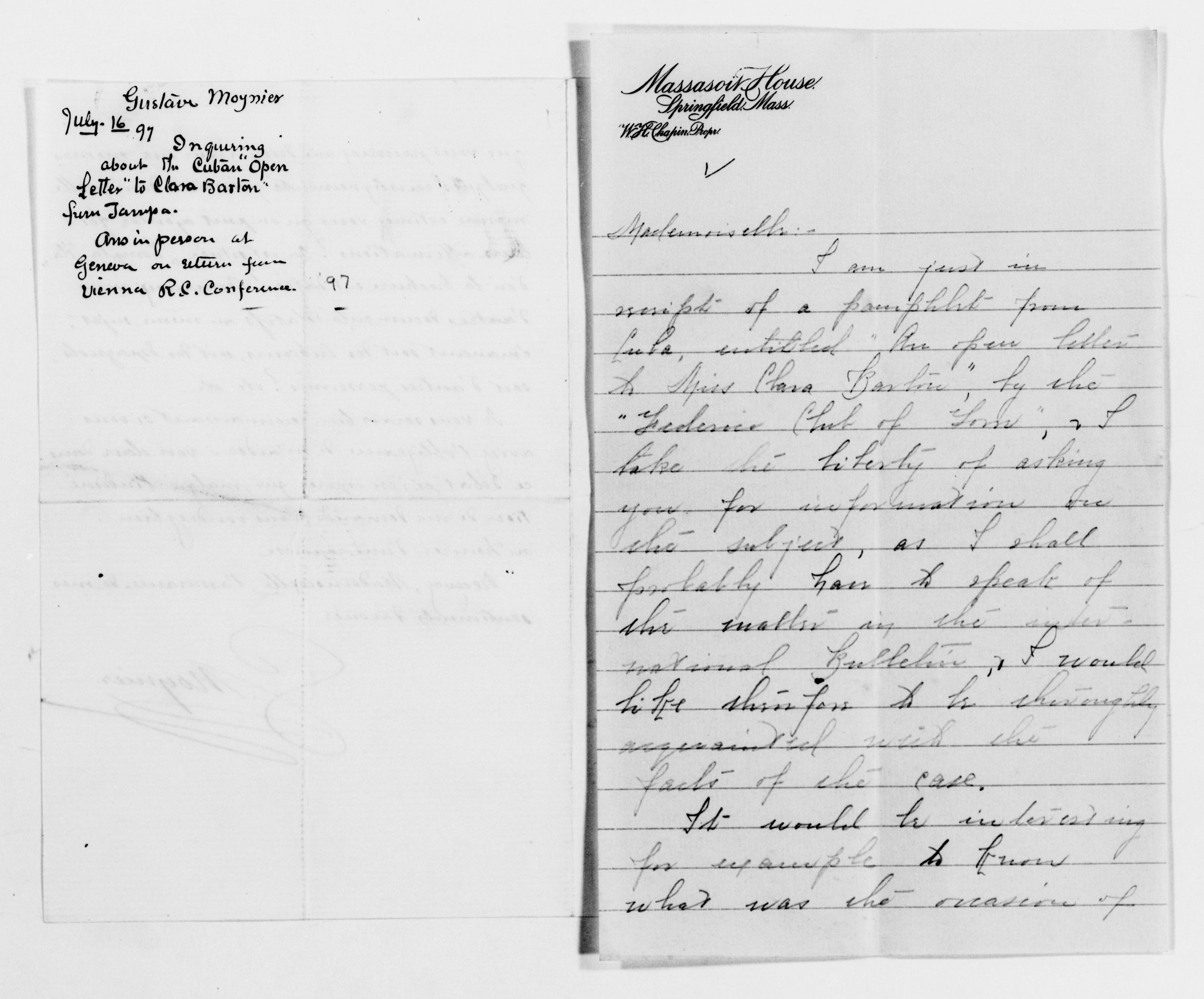 Scanned image of the current content page