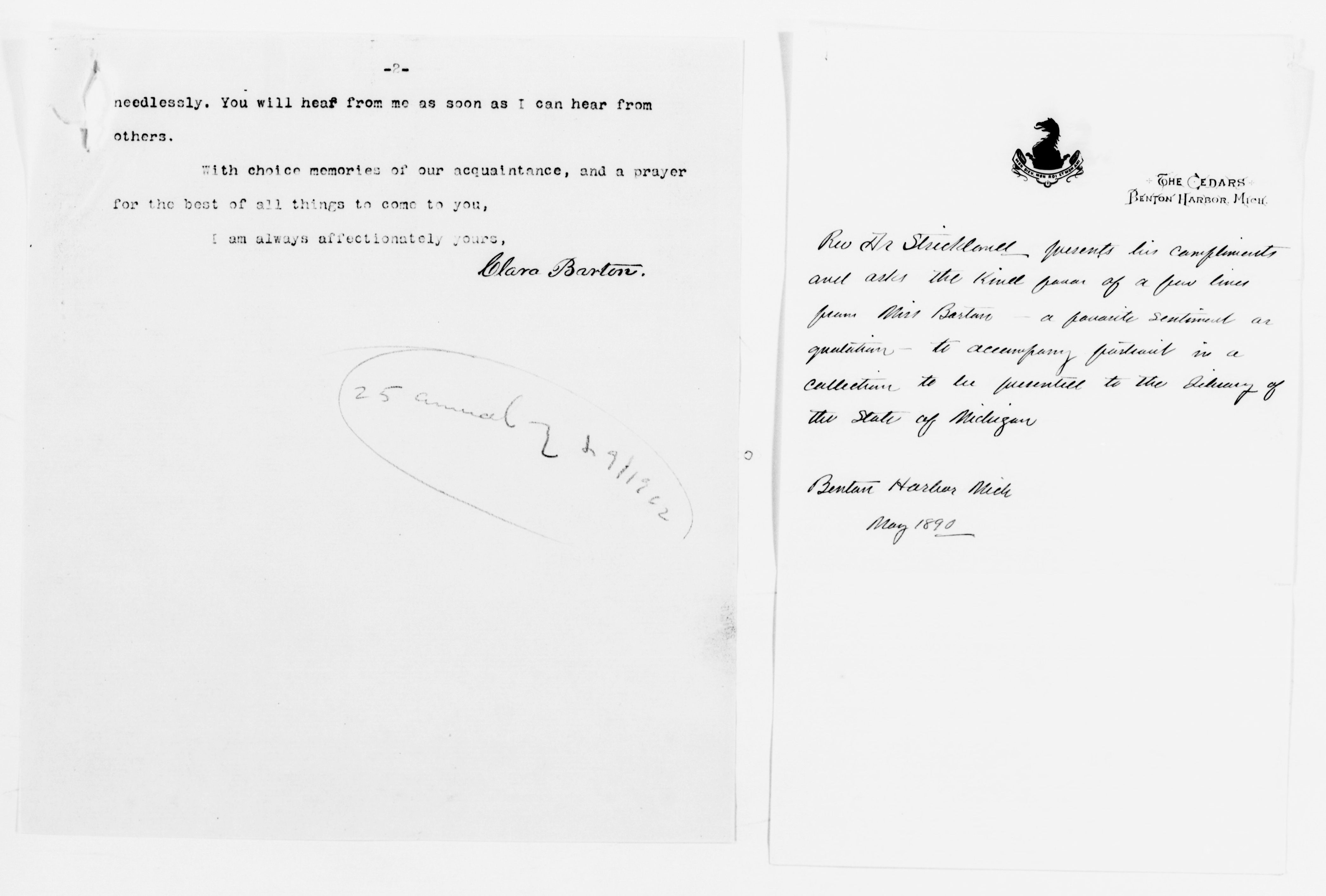 Scanned image of the current content page