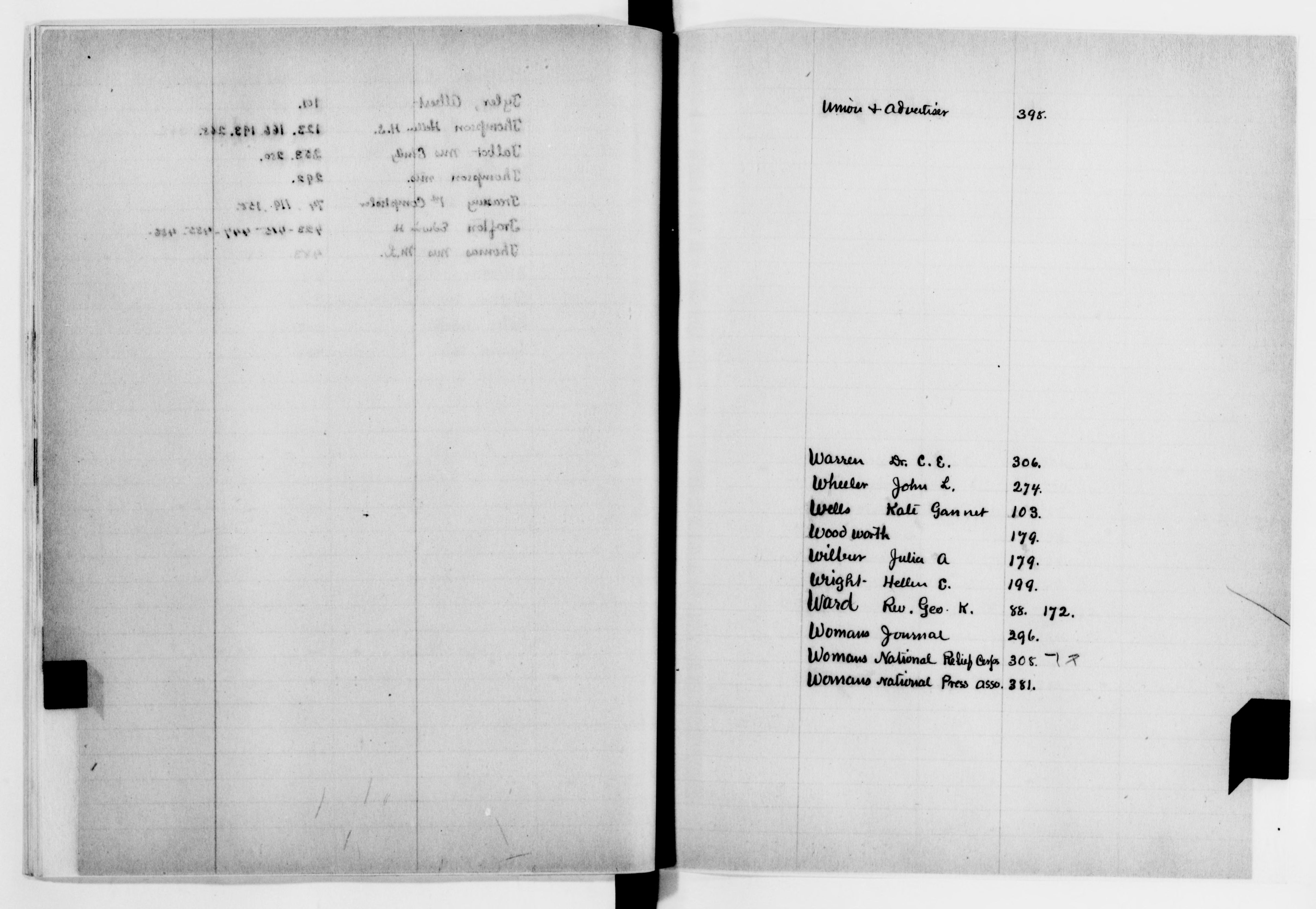Scanned image of the current content page