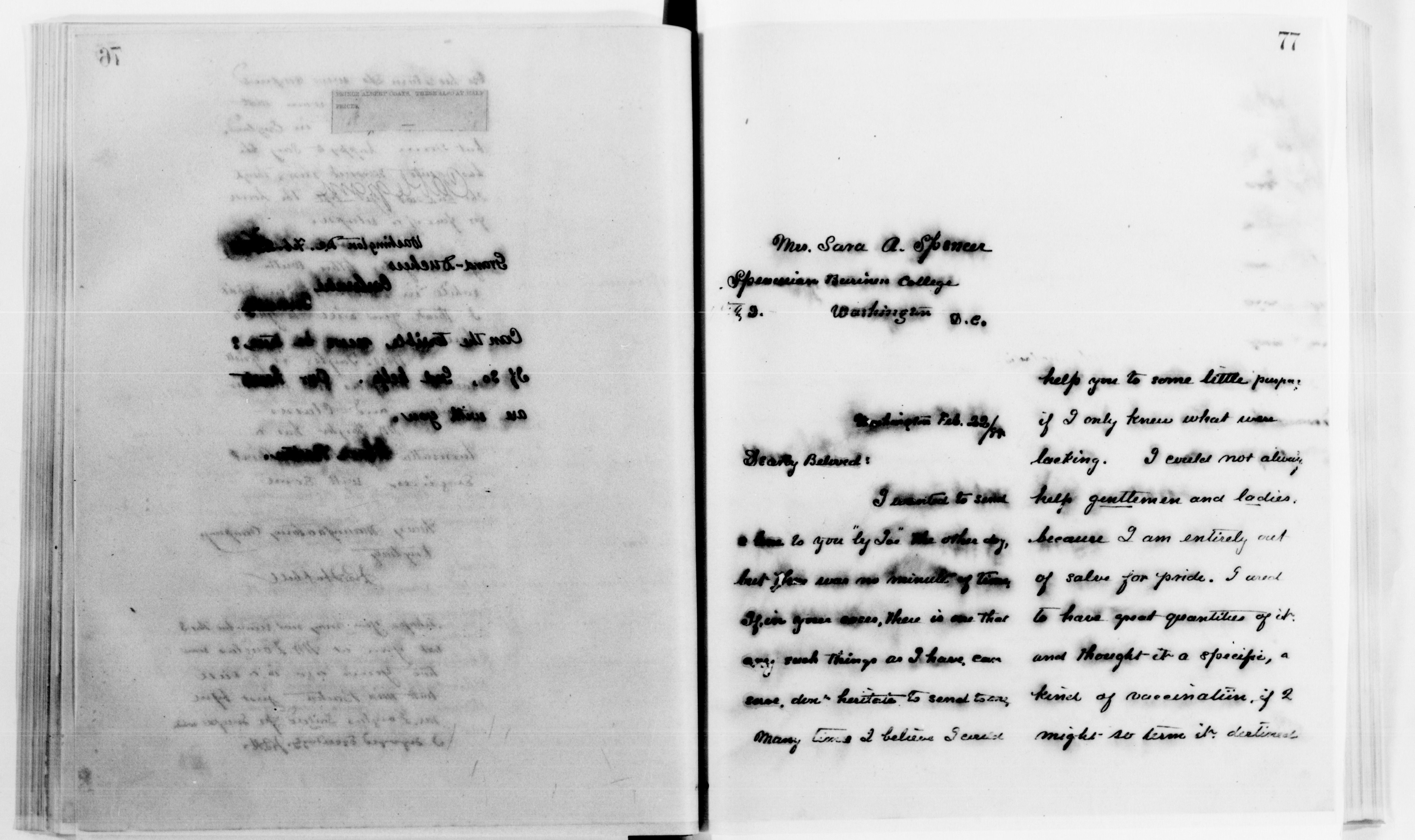 Scanned image of the current content page