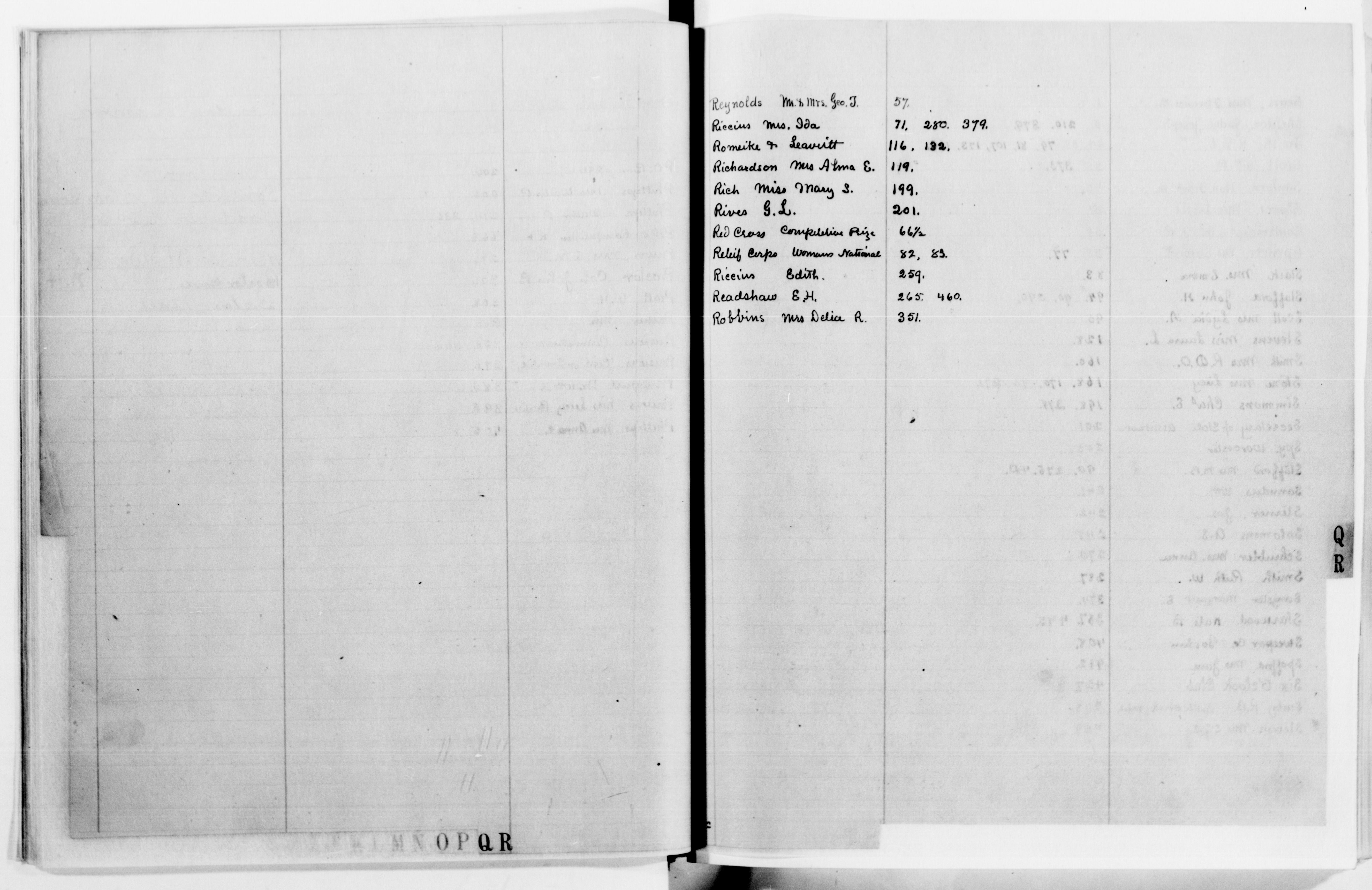 Scanned image of the current content page