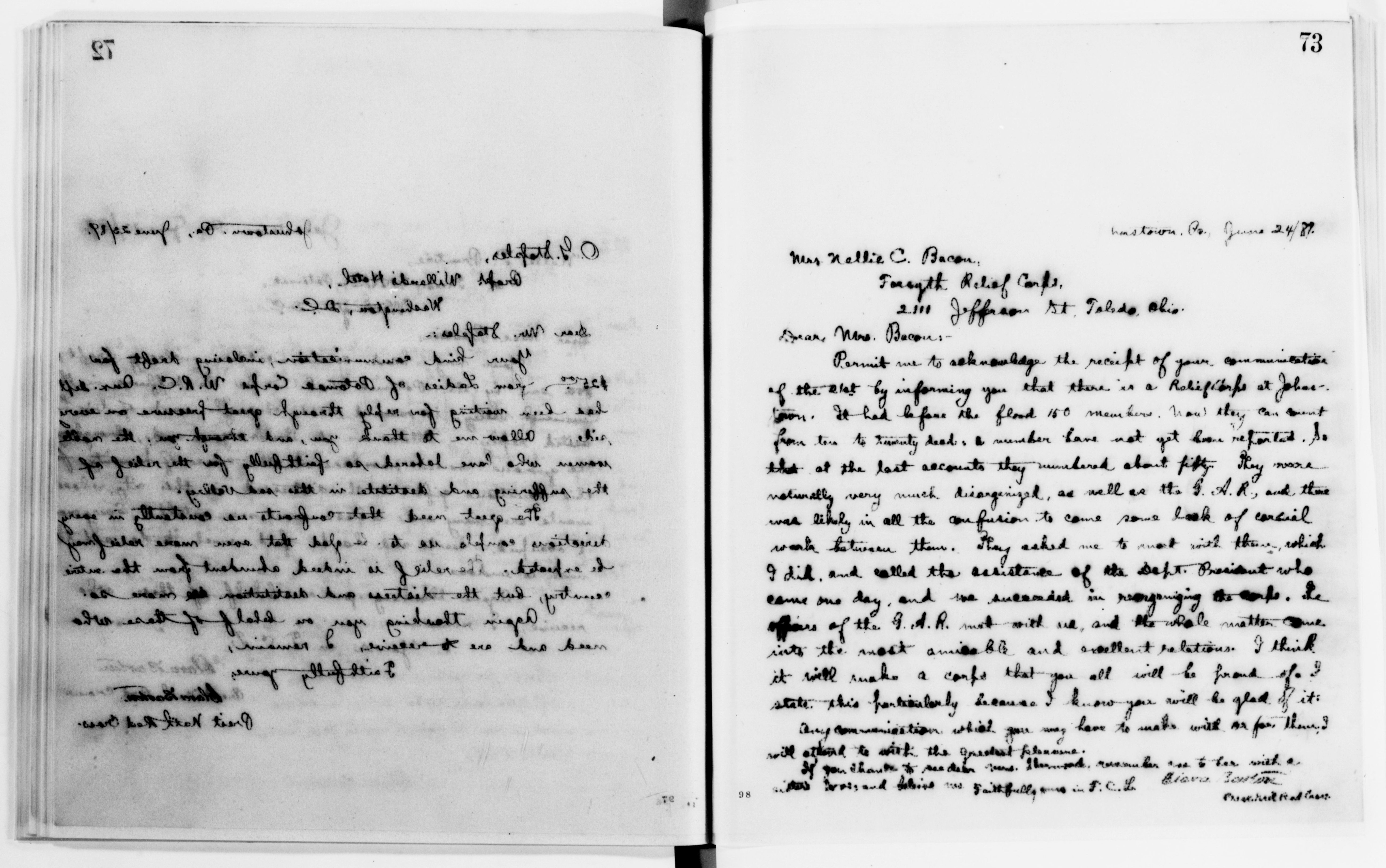 Scanned image of the current content page