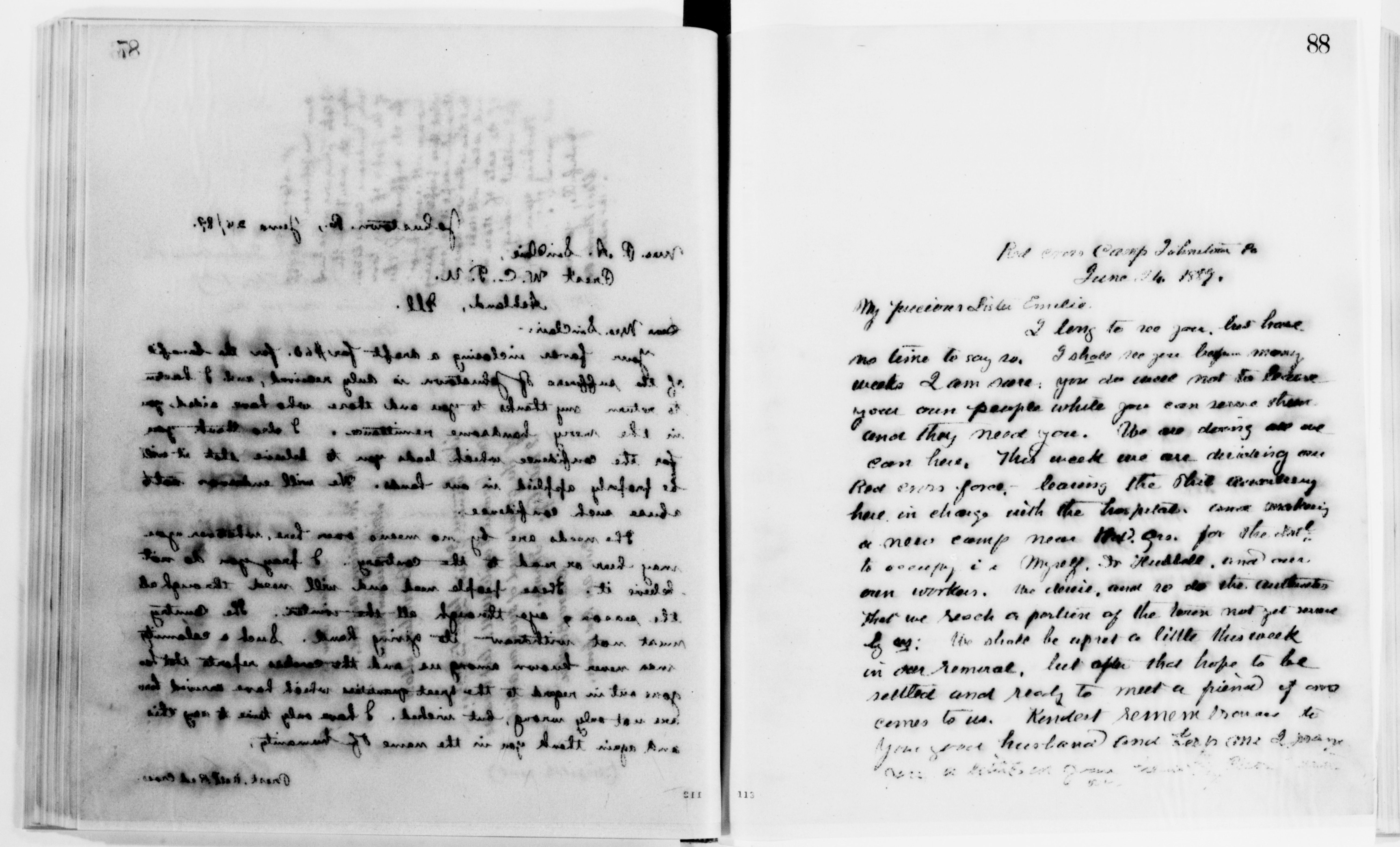 Scanned image of the current content page