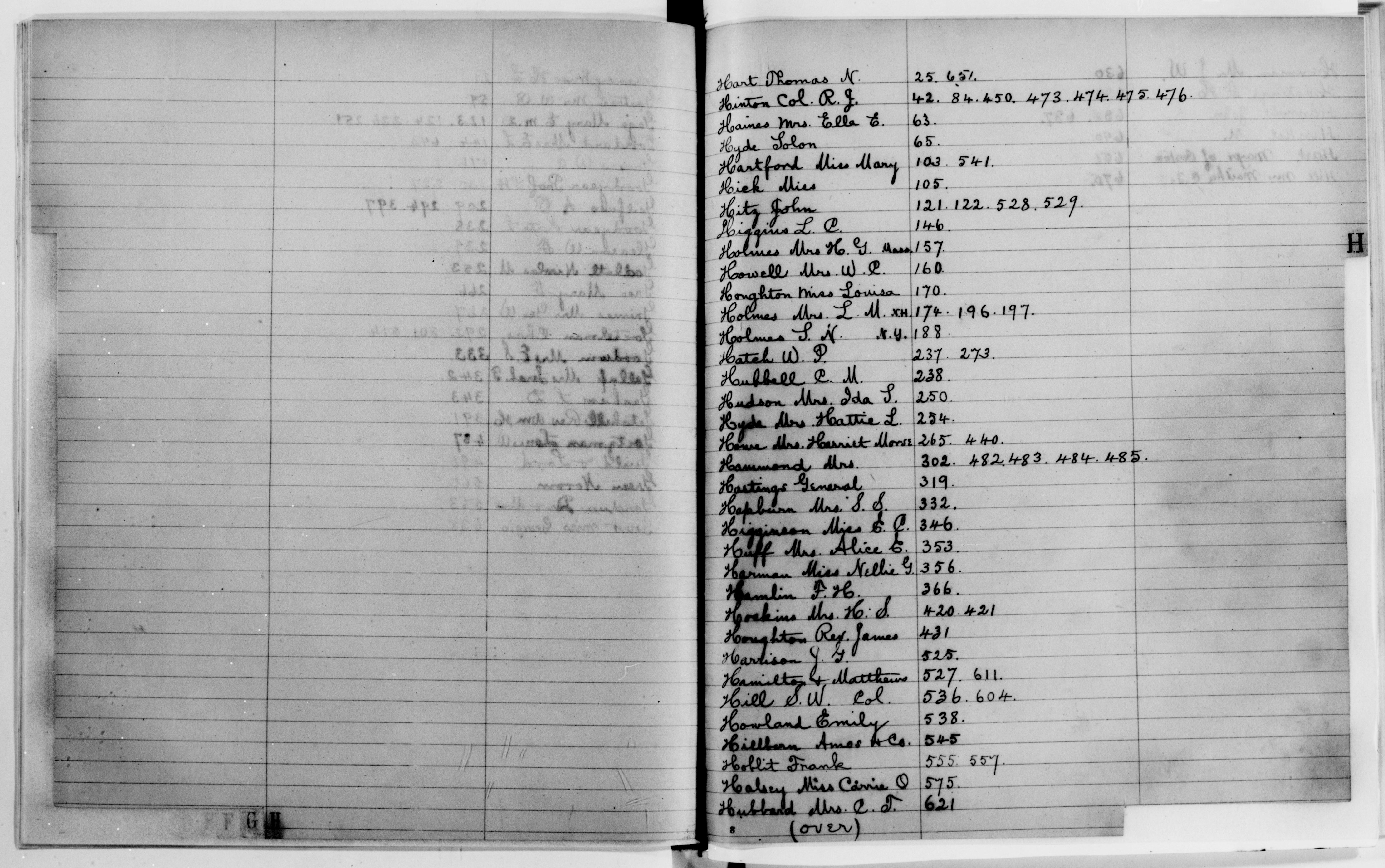 Scanned image of the current content page