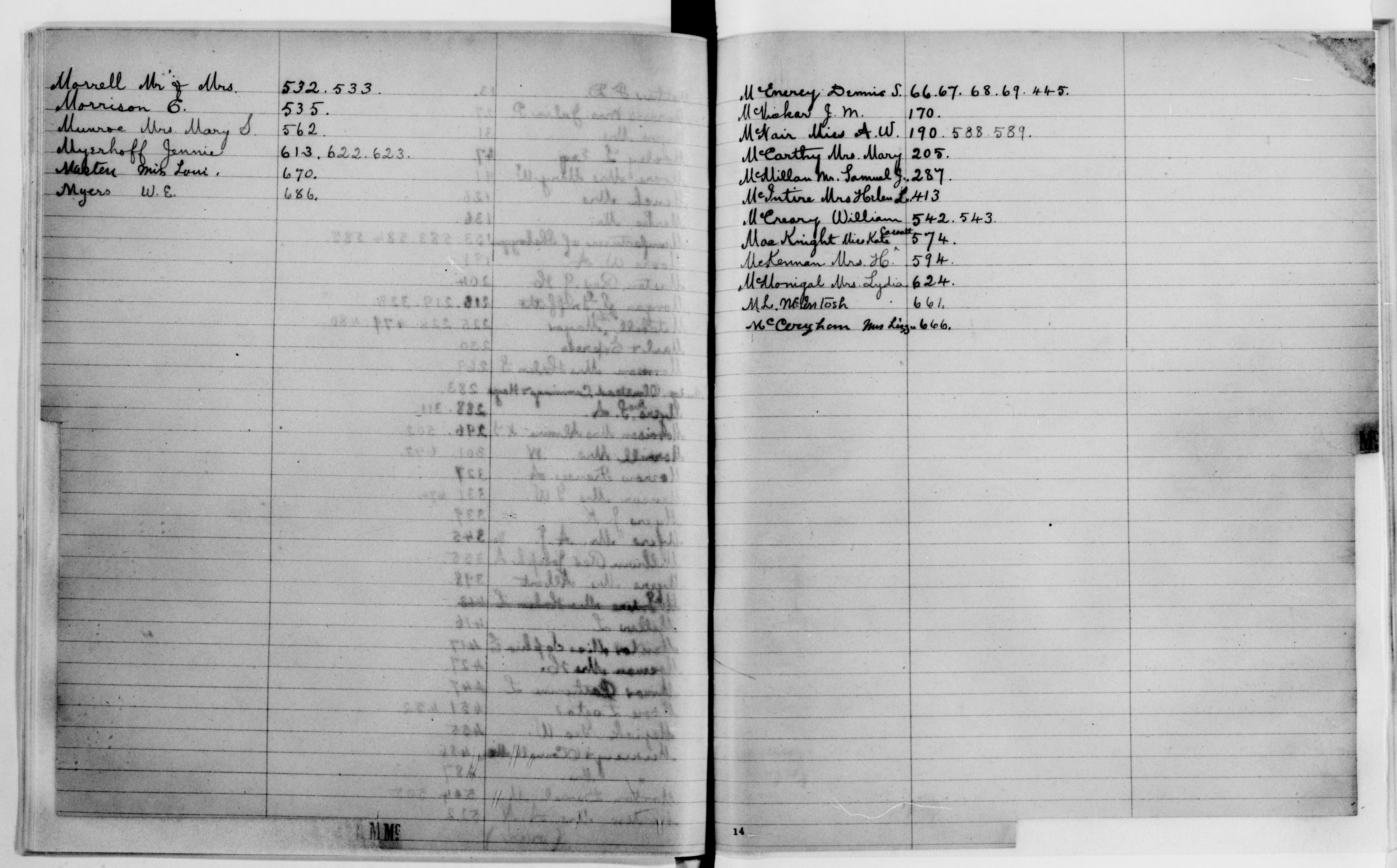 Scanned image of the current content page