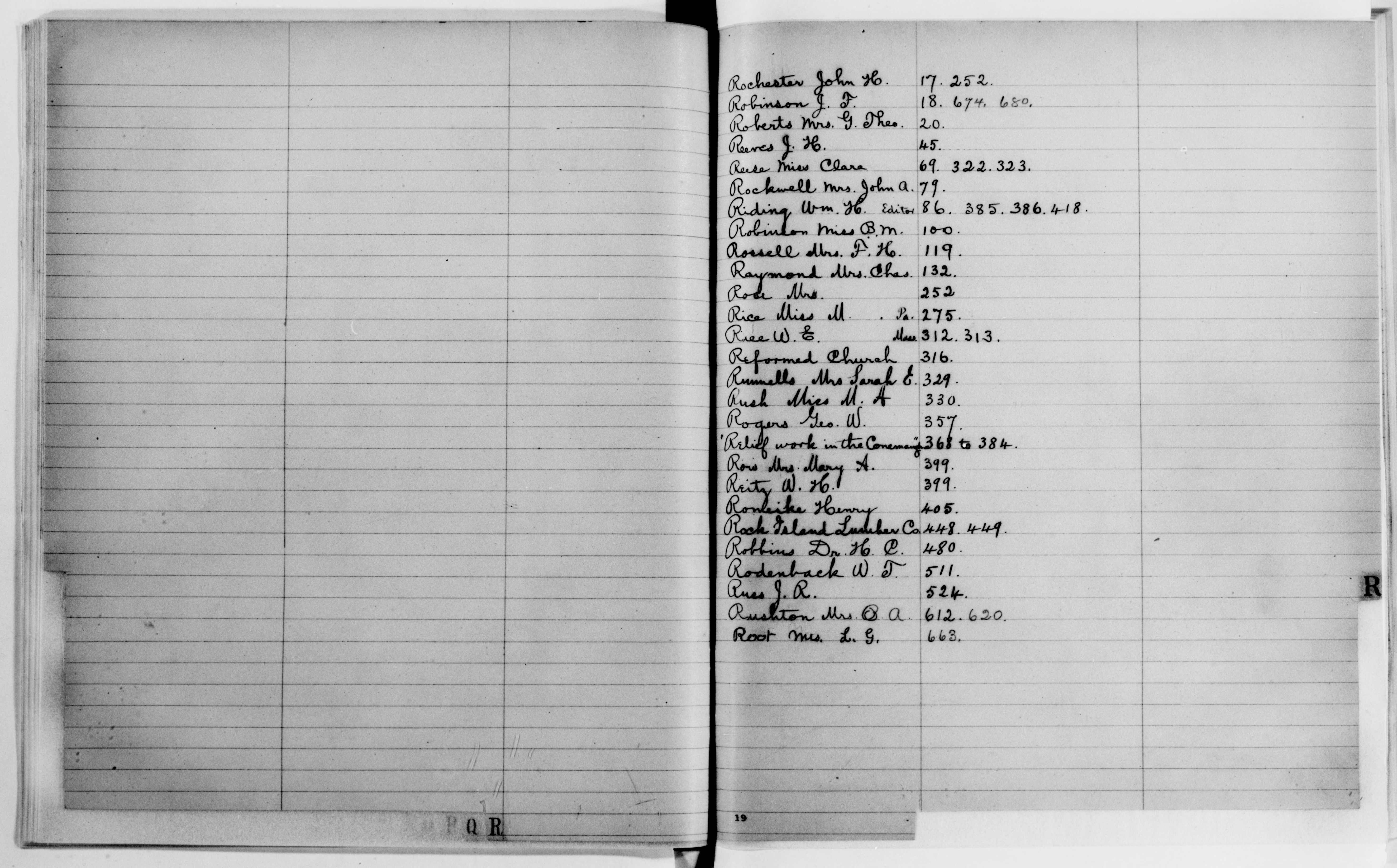 Scanned image of the current content page