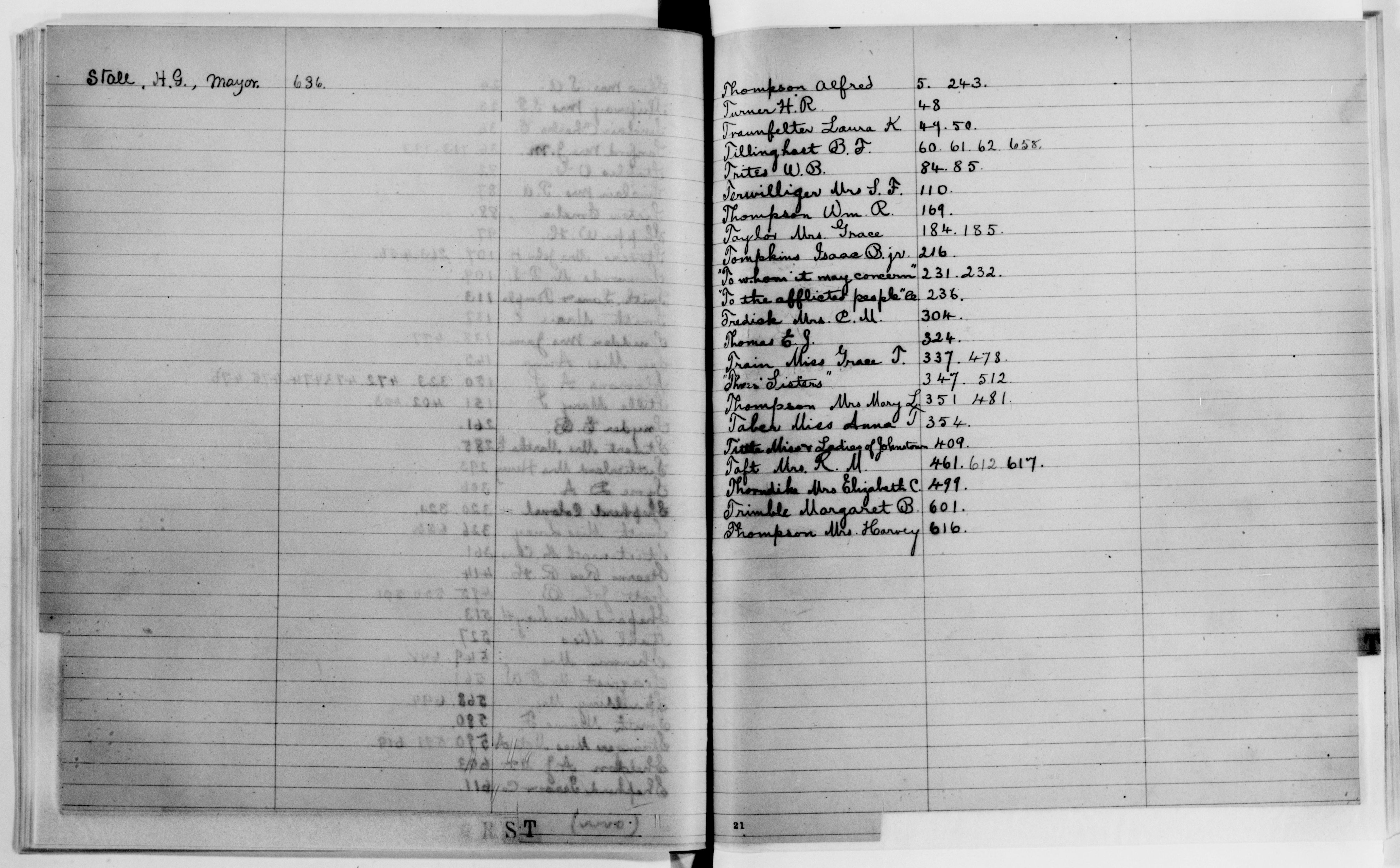Scanned image of the current content page