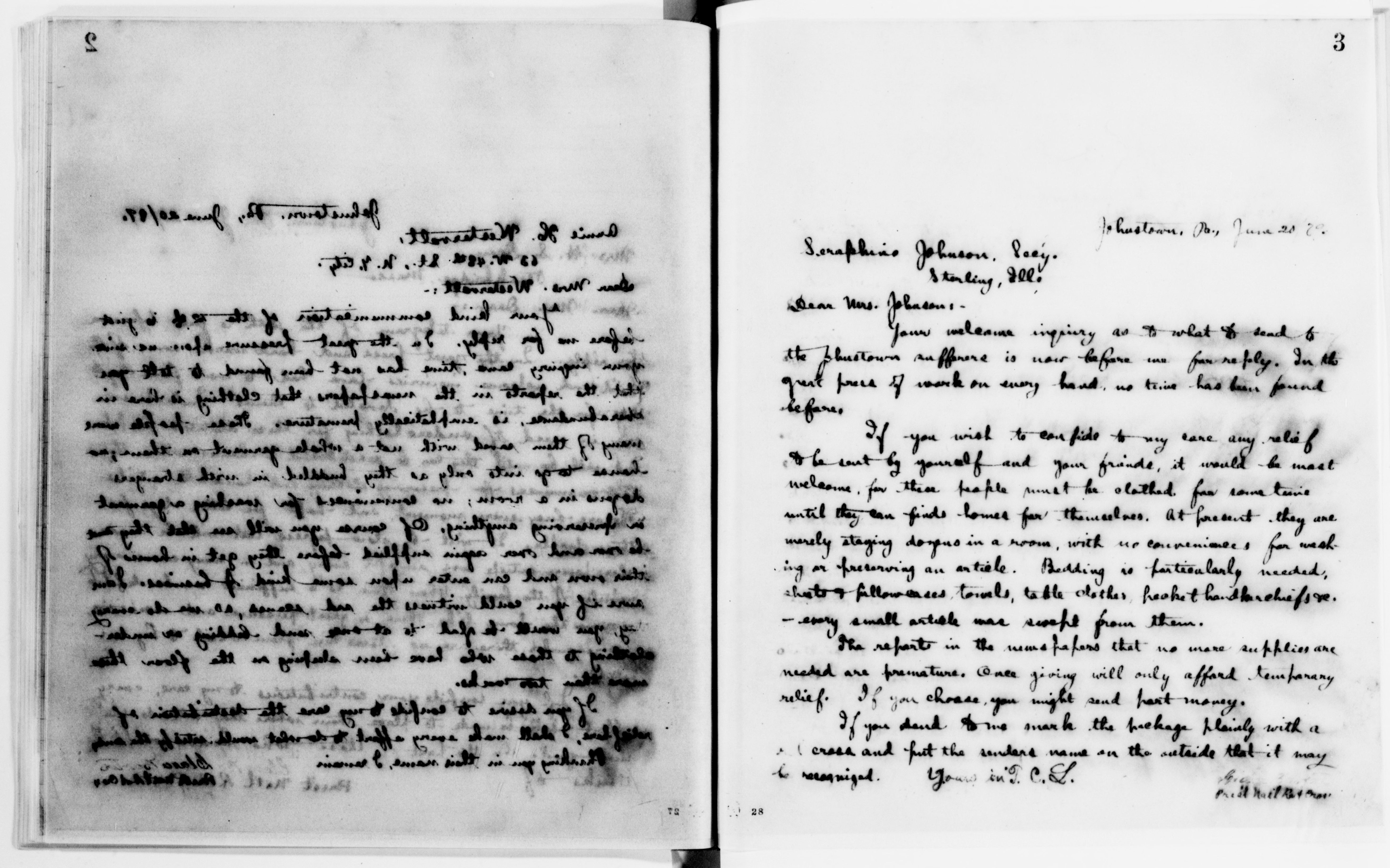 Scanned image of the current content page