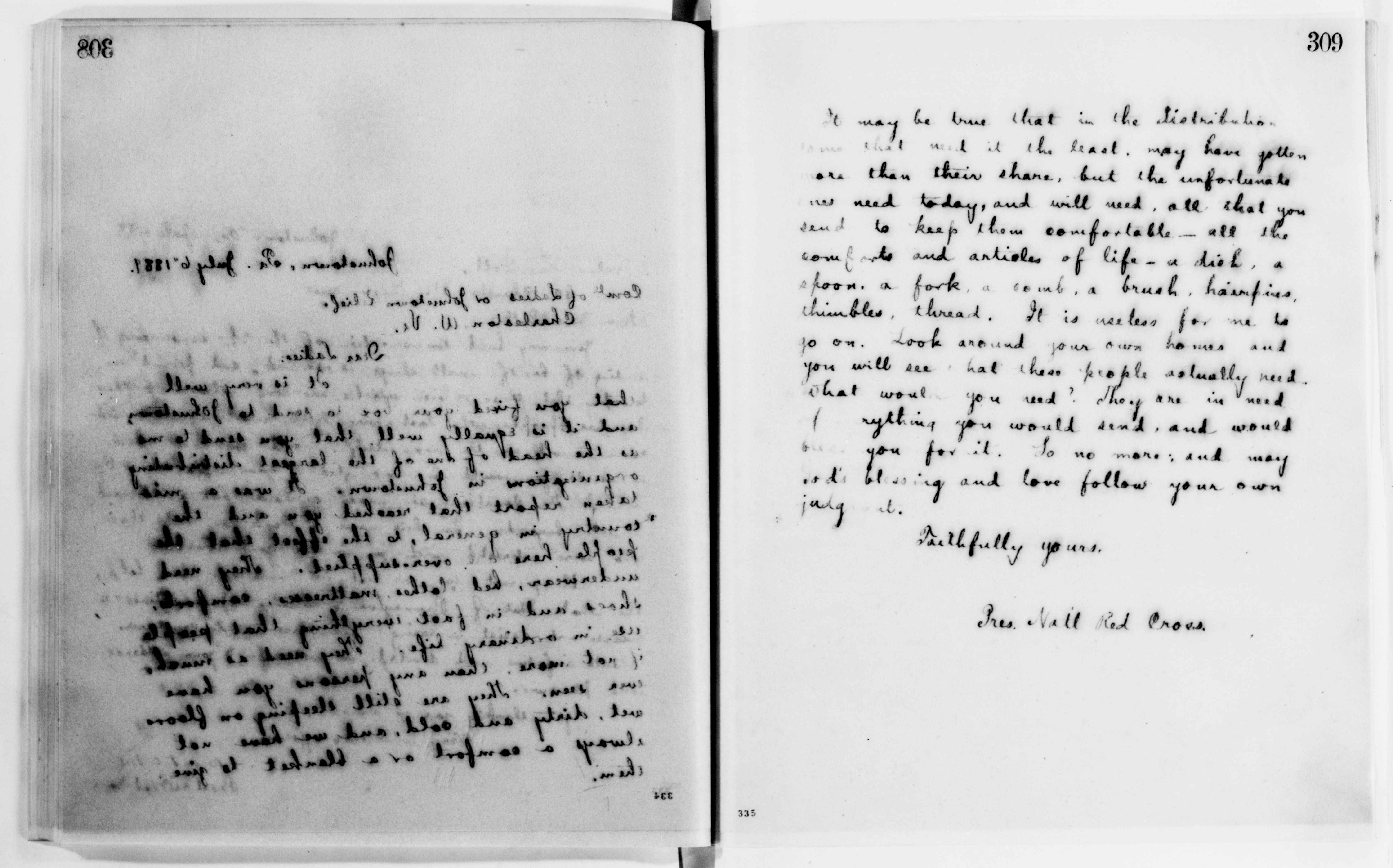 Scanned image of the current content page