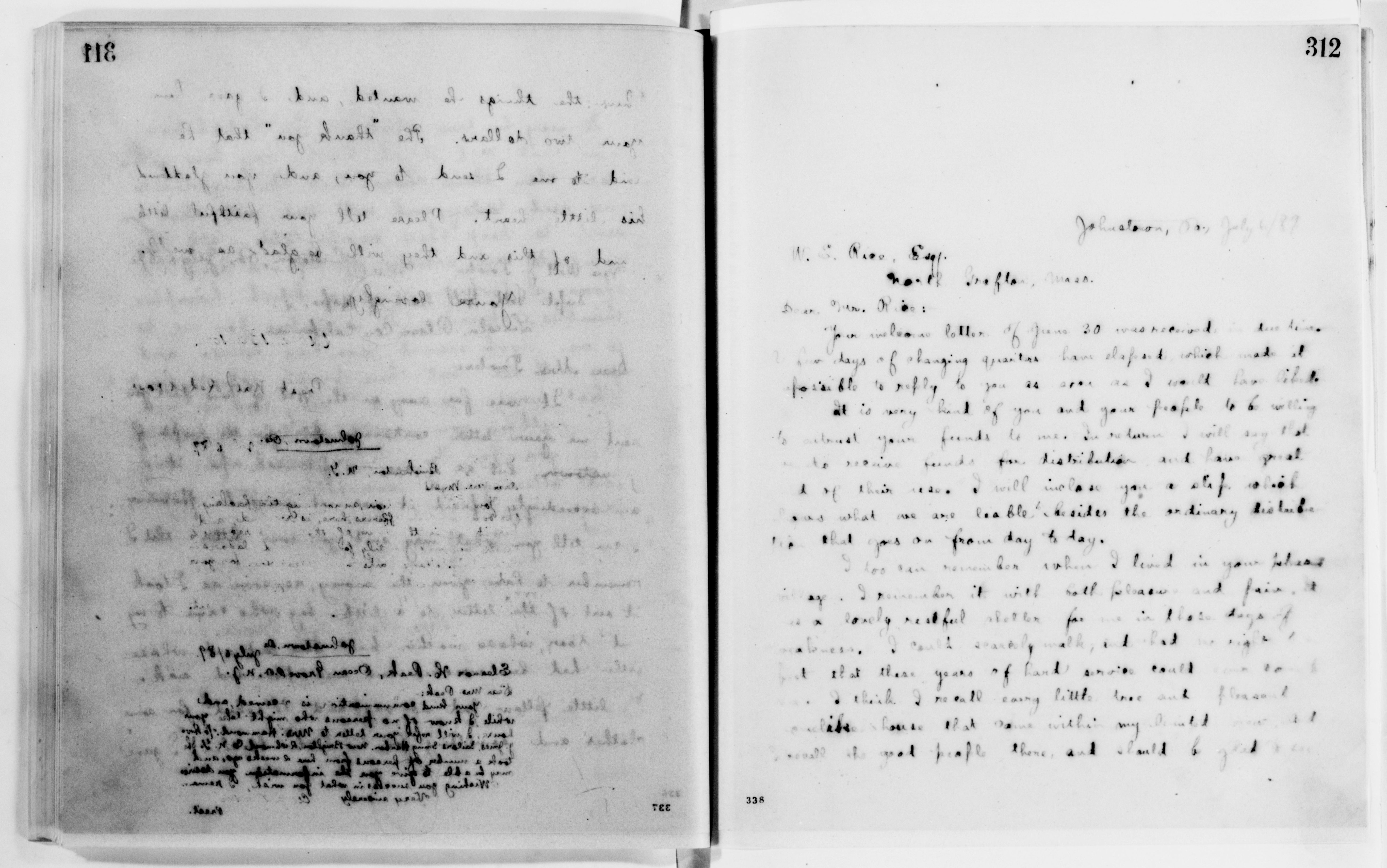 Scanned image of the current content page