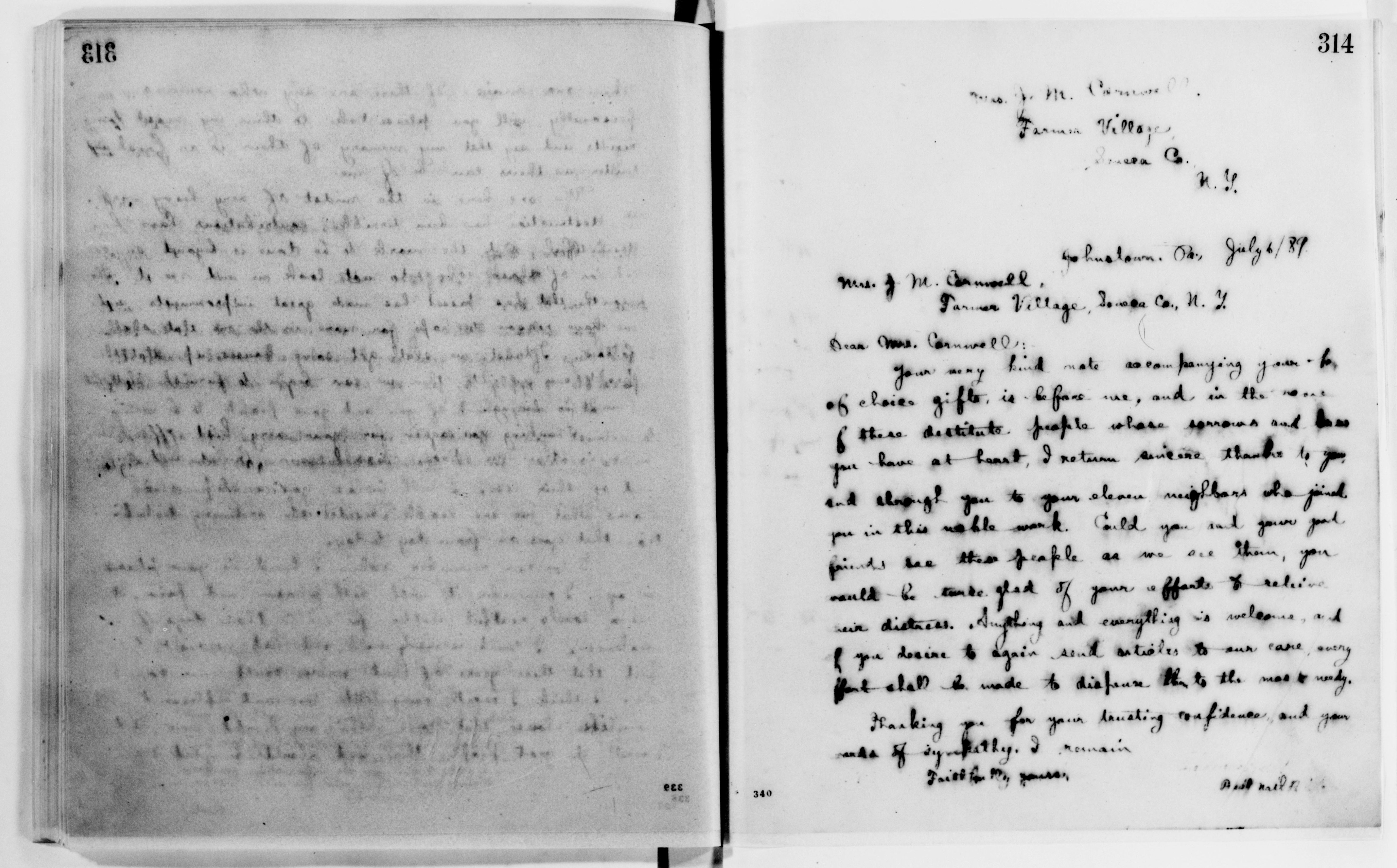 Scanned image of the current content page
