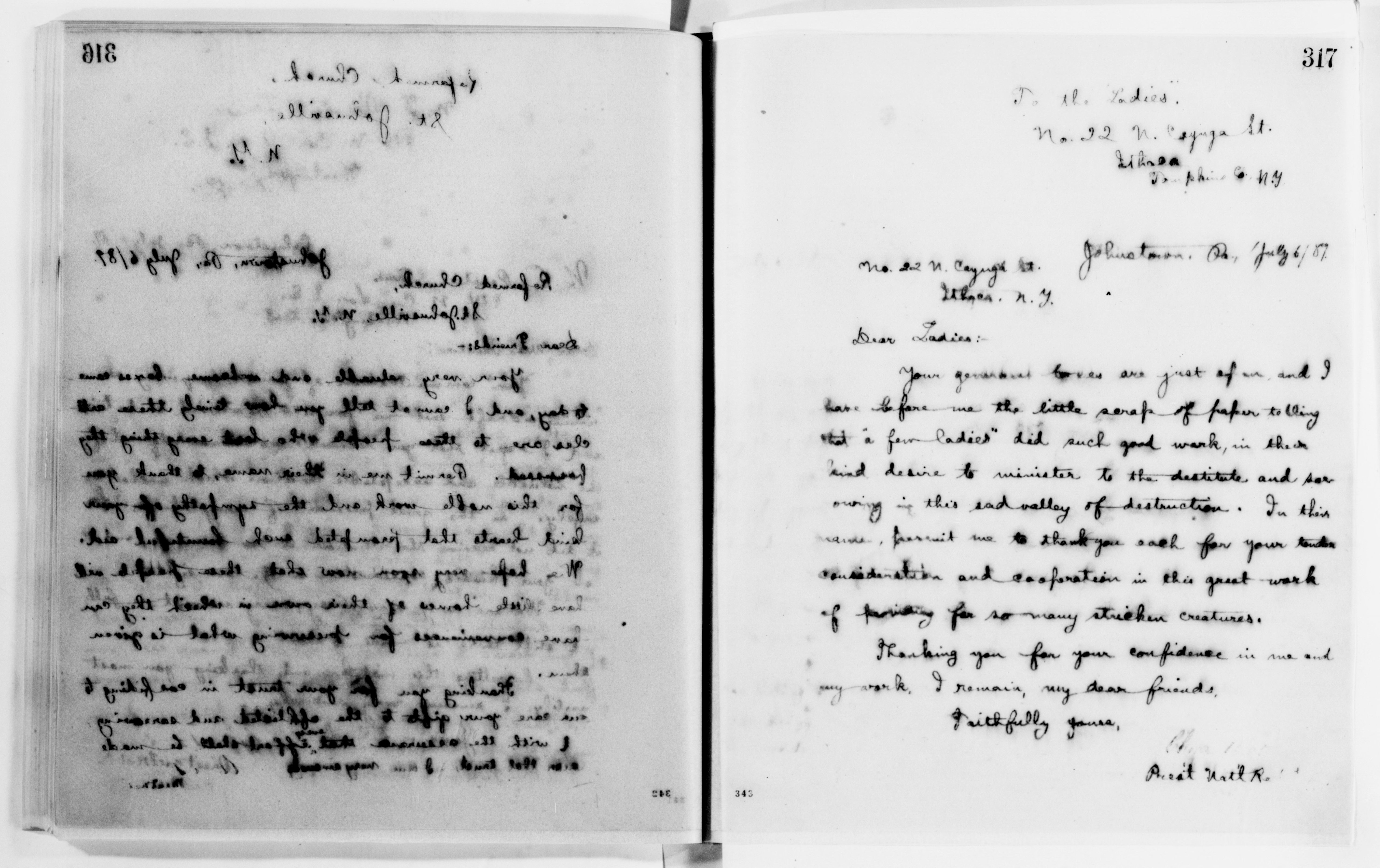 Scanned image of the current content page