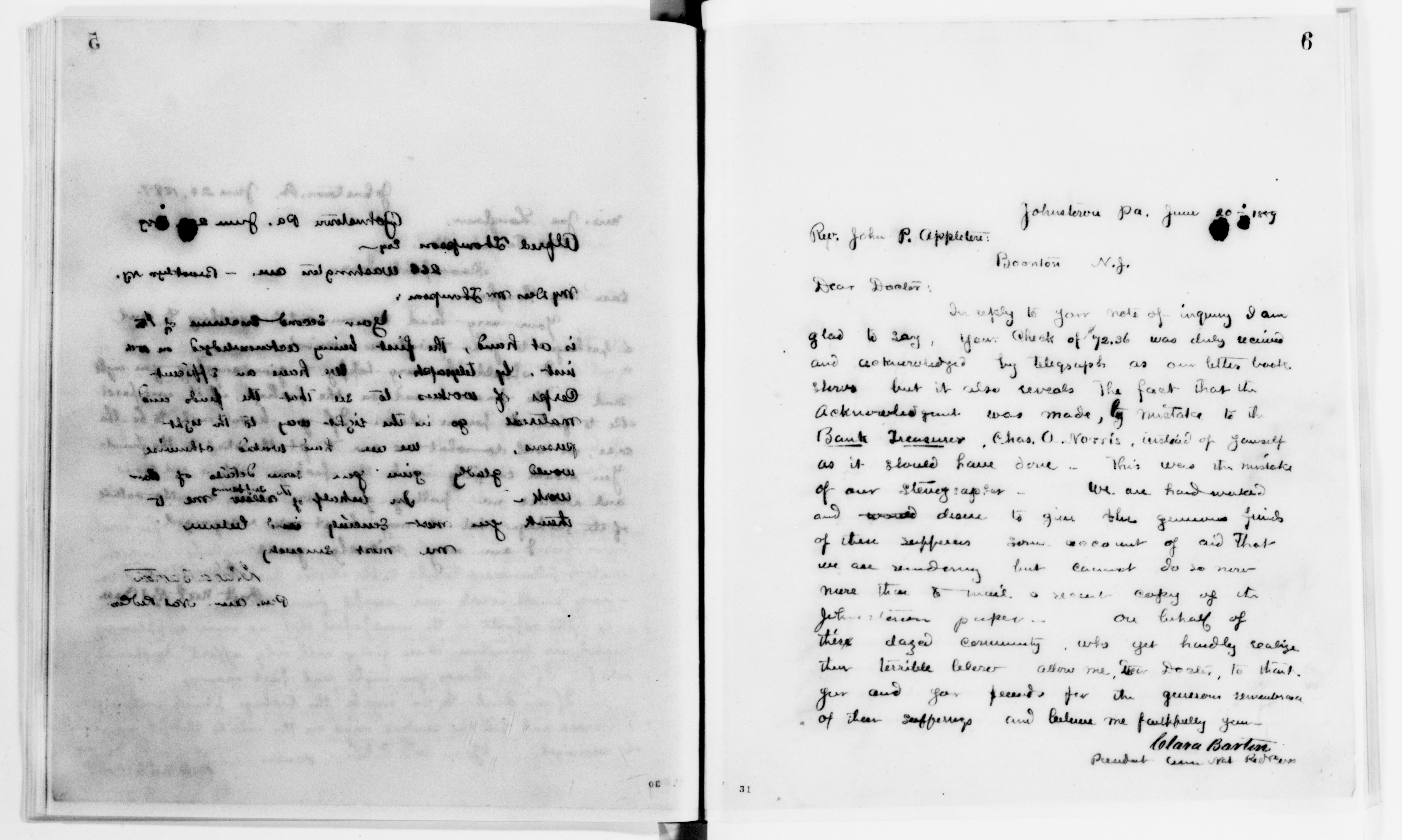 Scanned image of the current content page