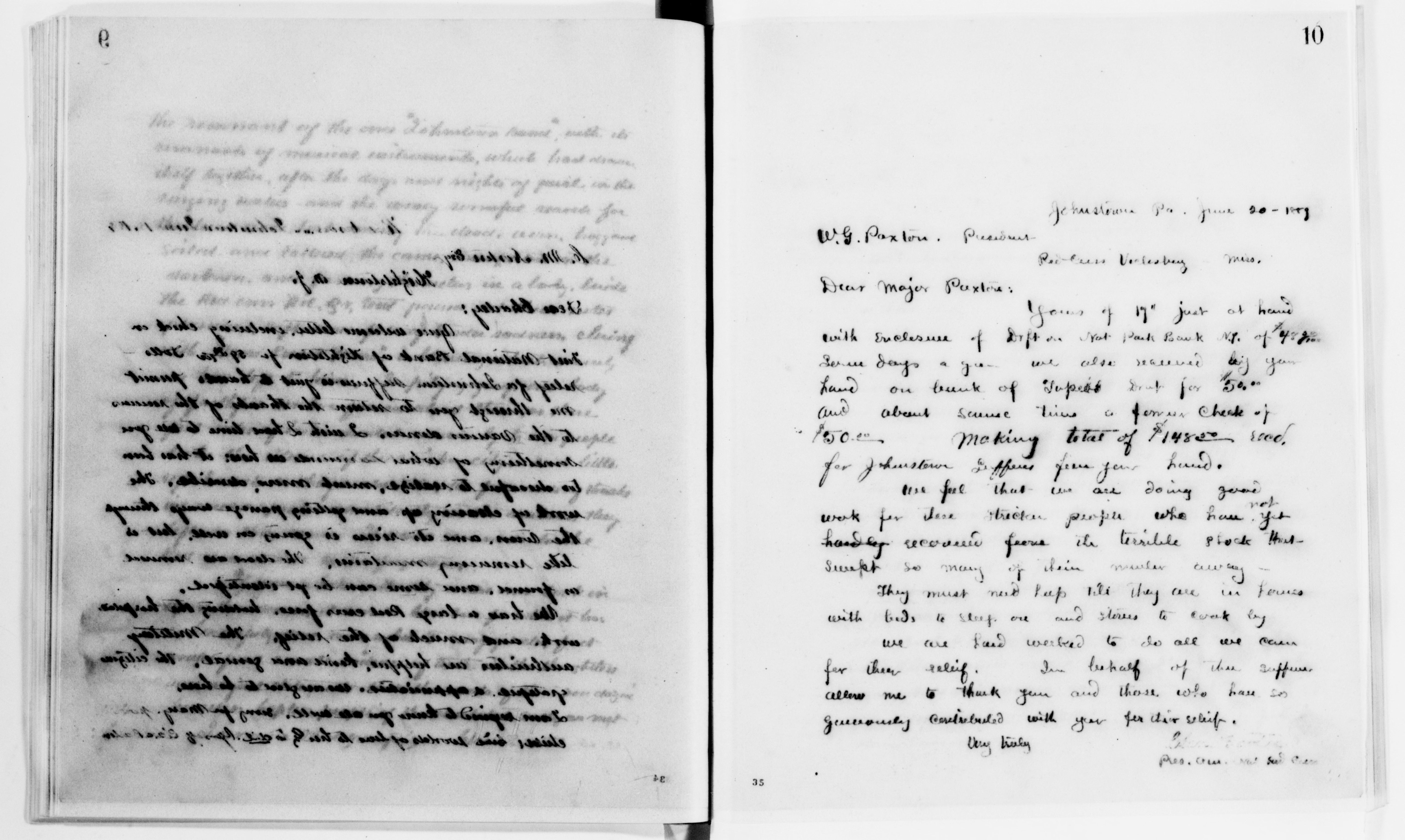 Scanned image of the current content page