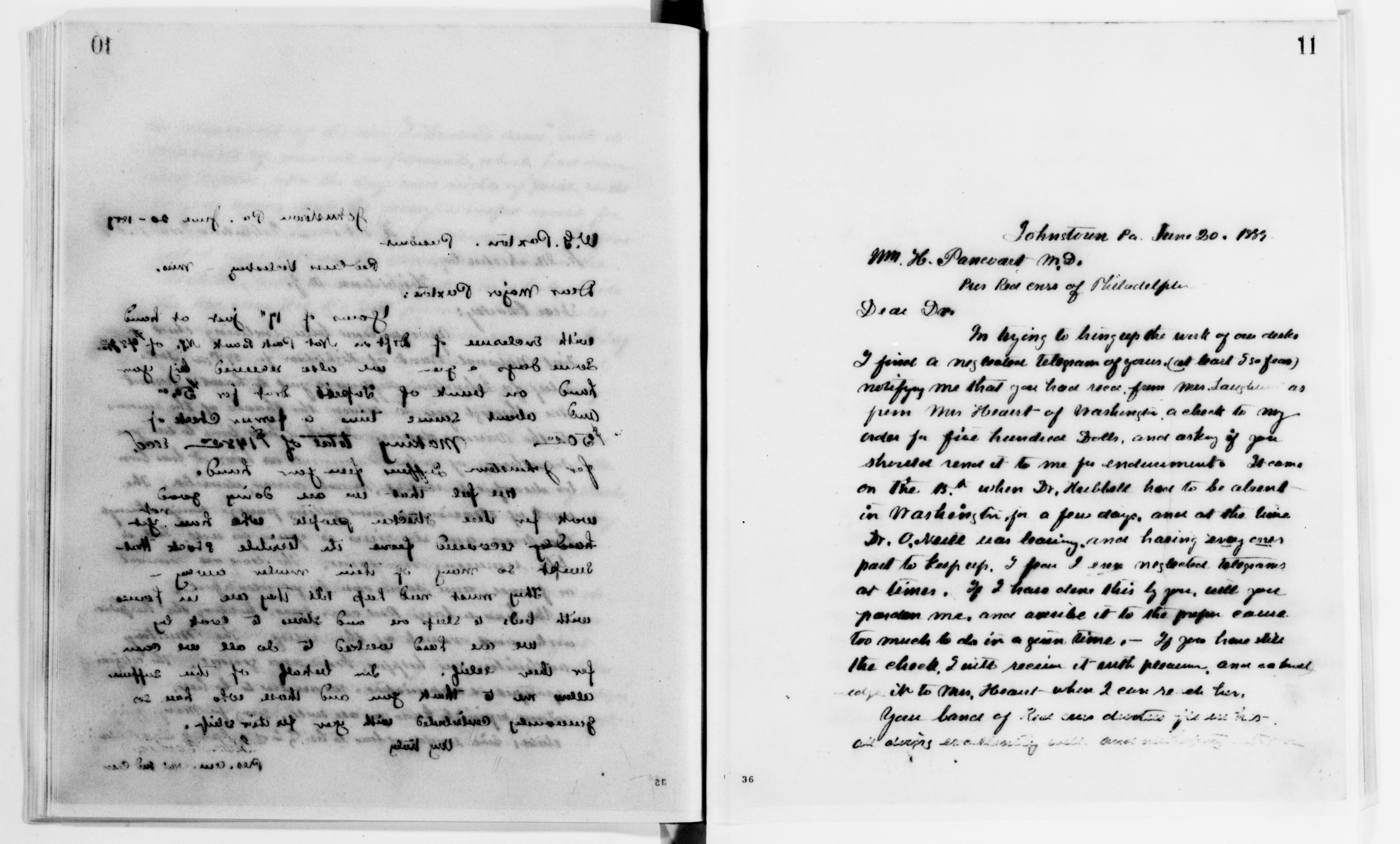 Scanned image of the current content page