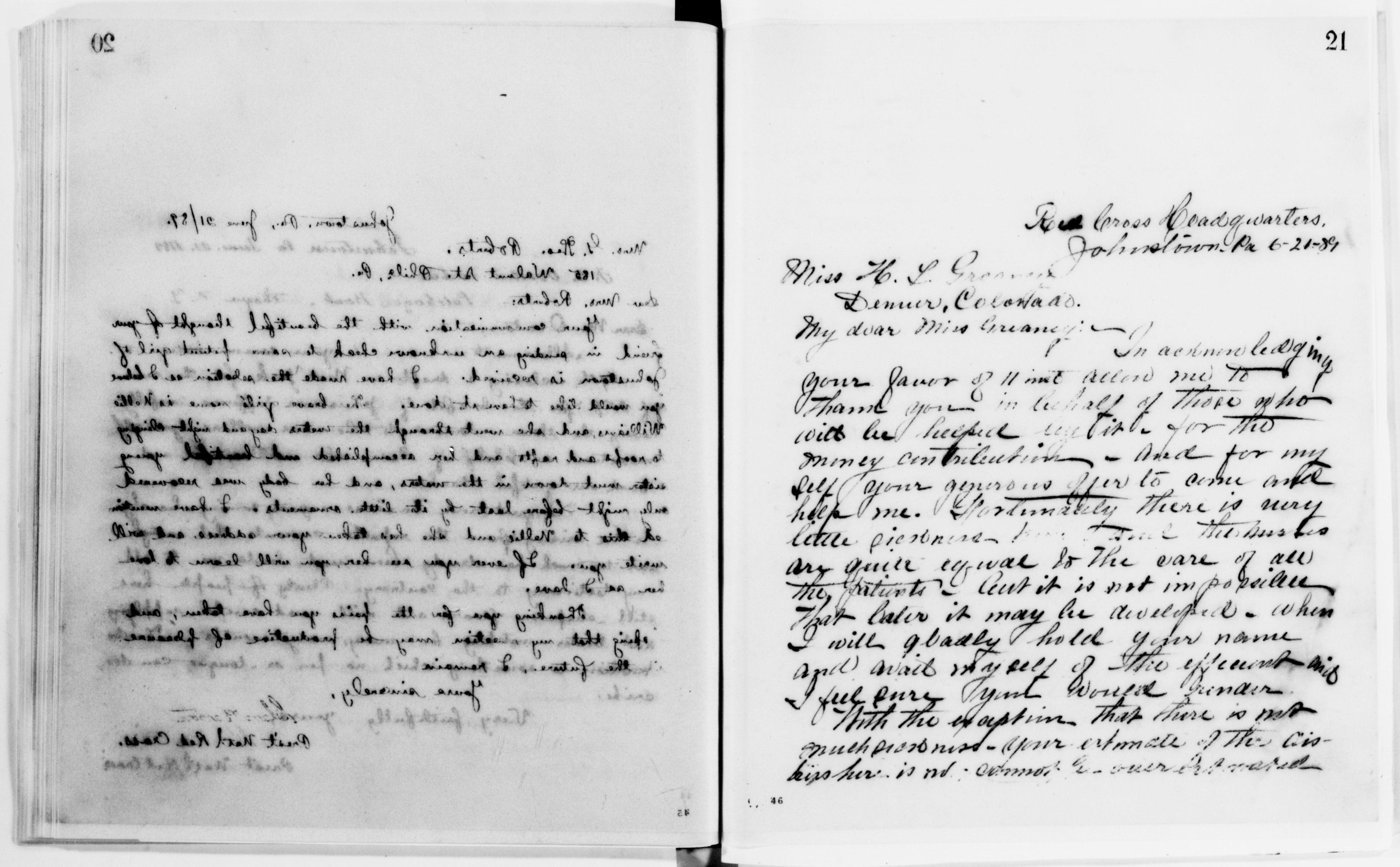 Scanned image of the current content page