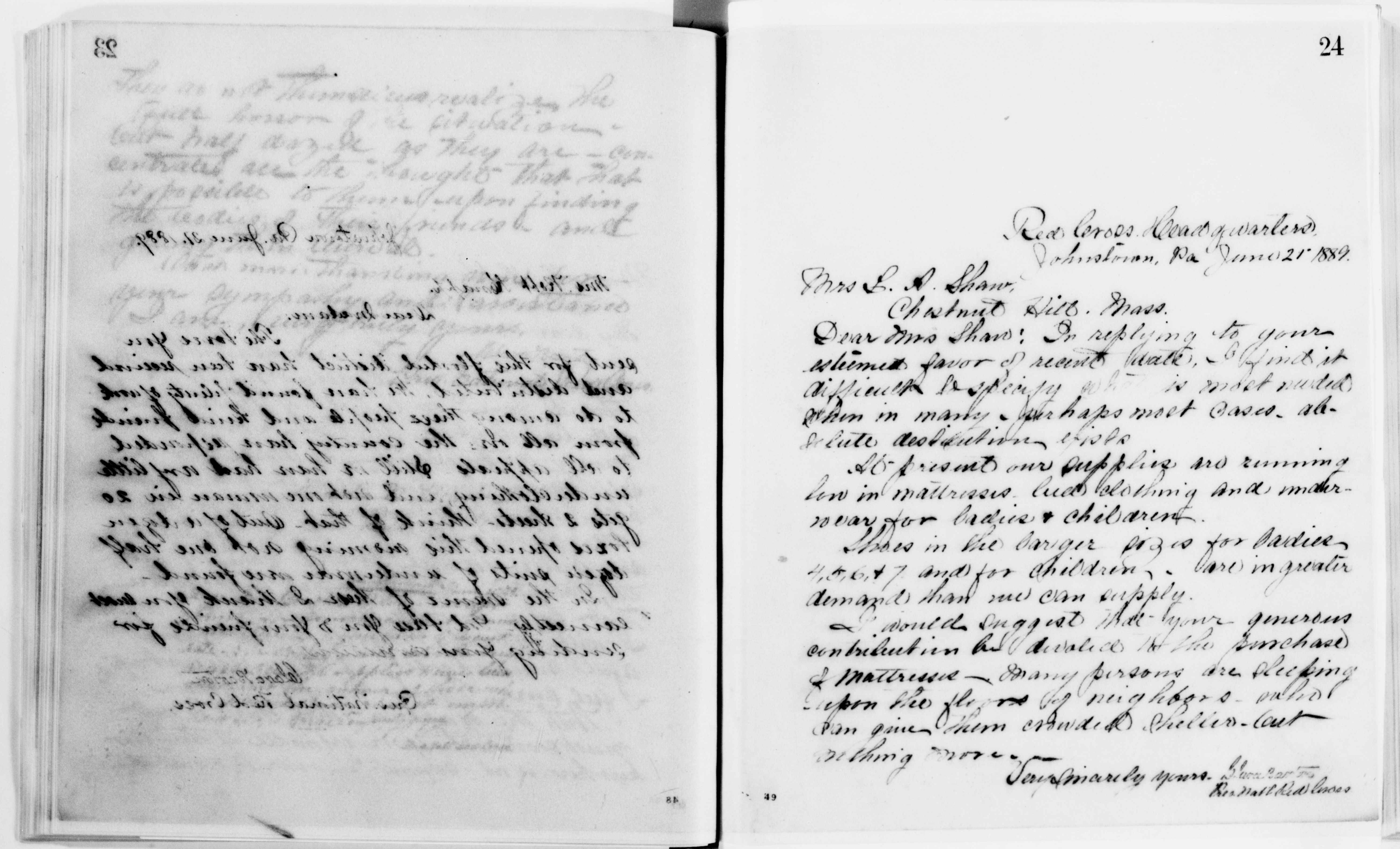 Scanned image of the current content page