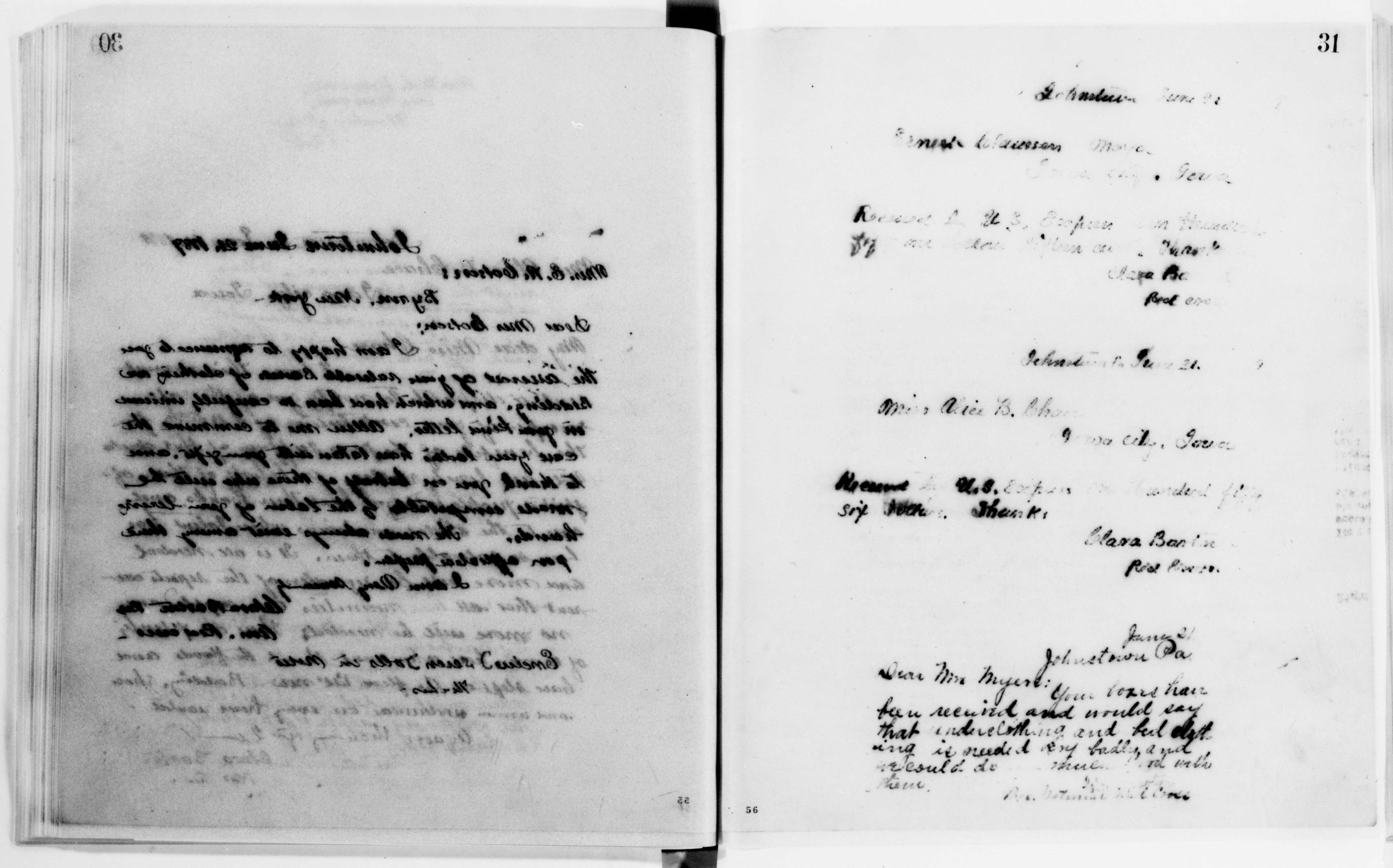 Scanned image of the current content page