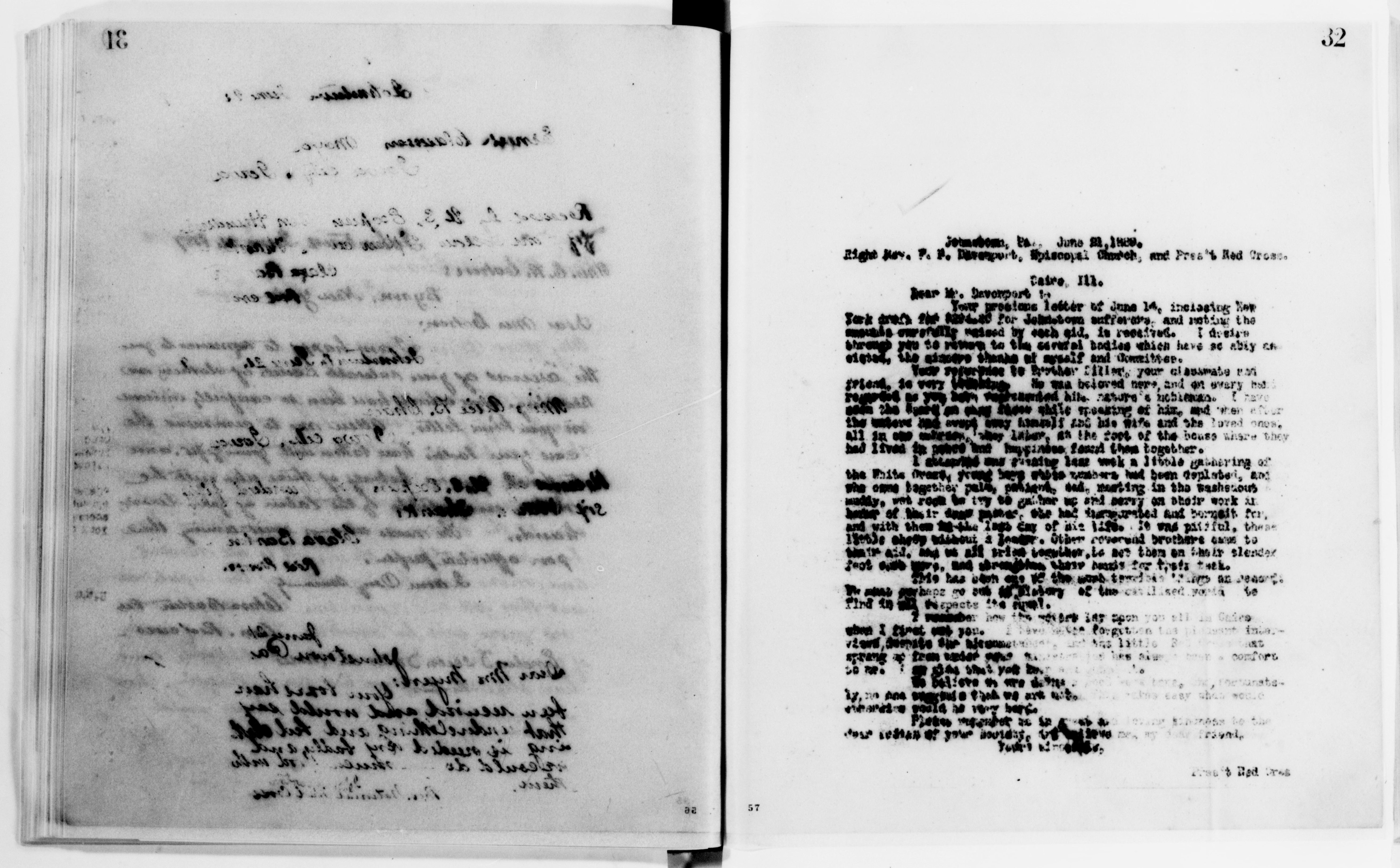 Scanned image of the current content page