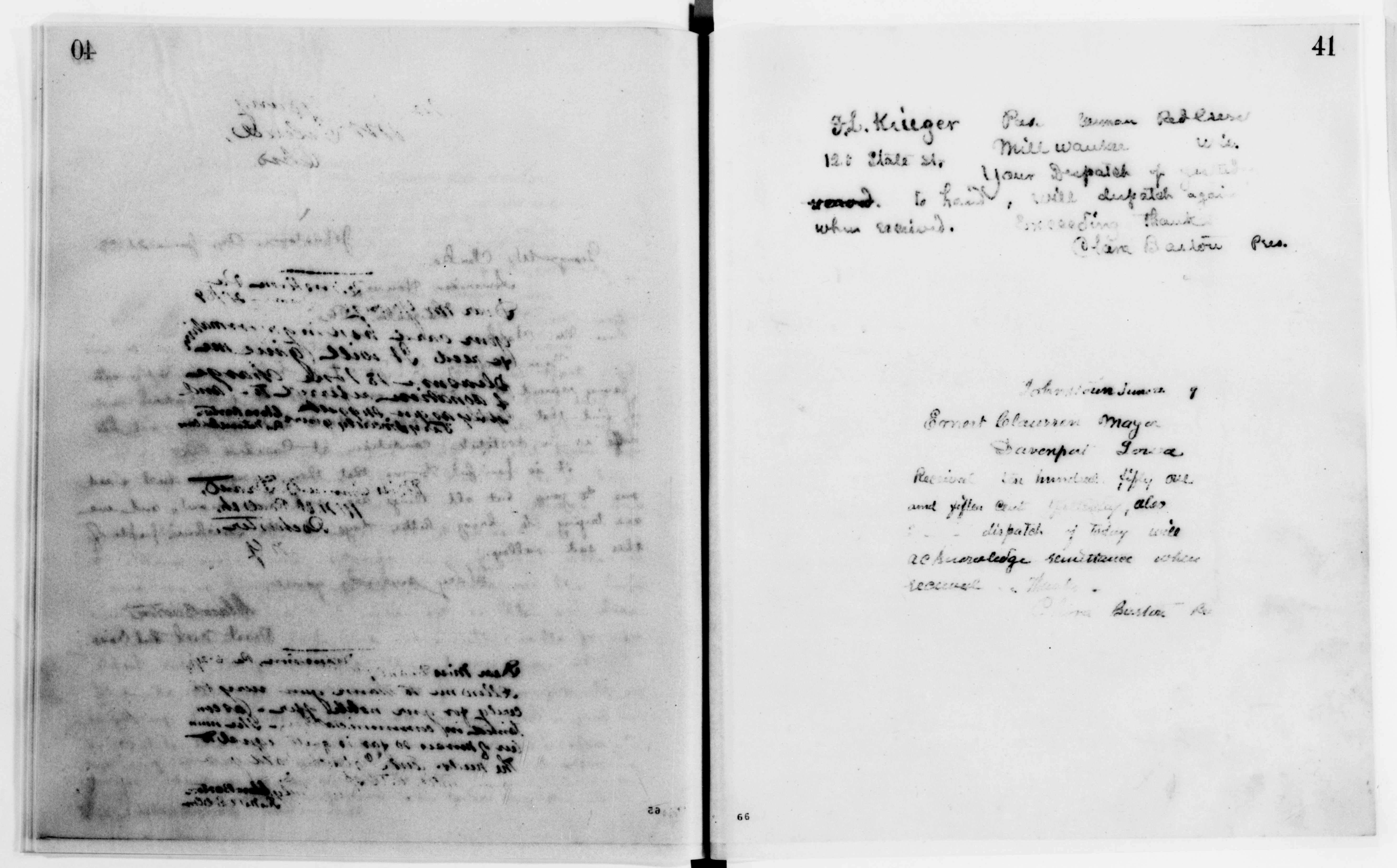 Scanned image of the current content page