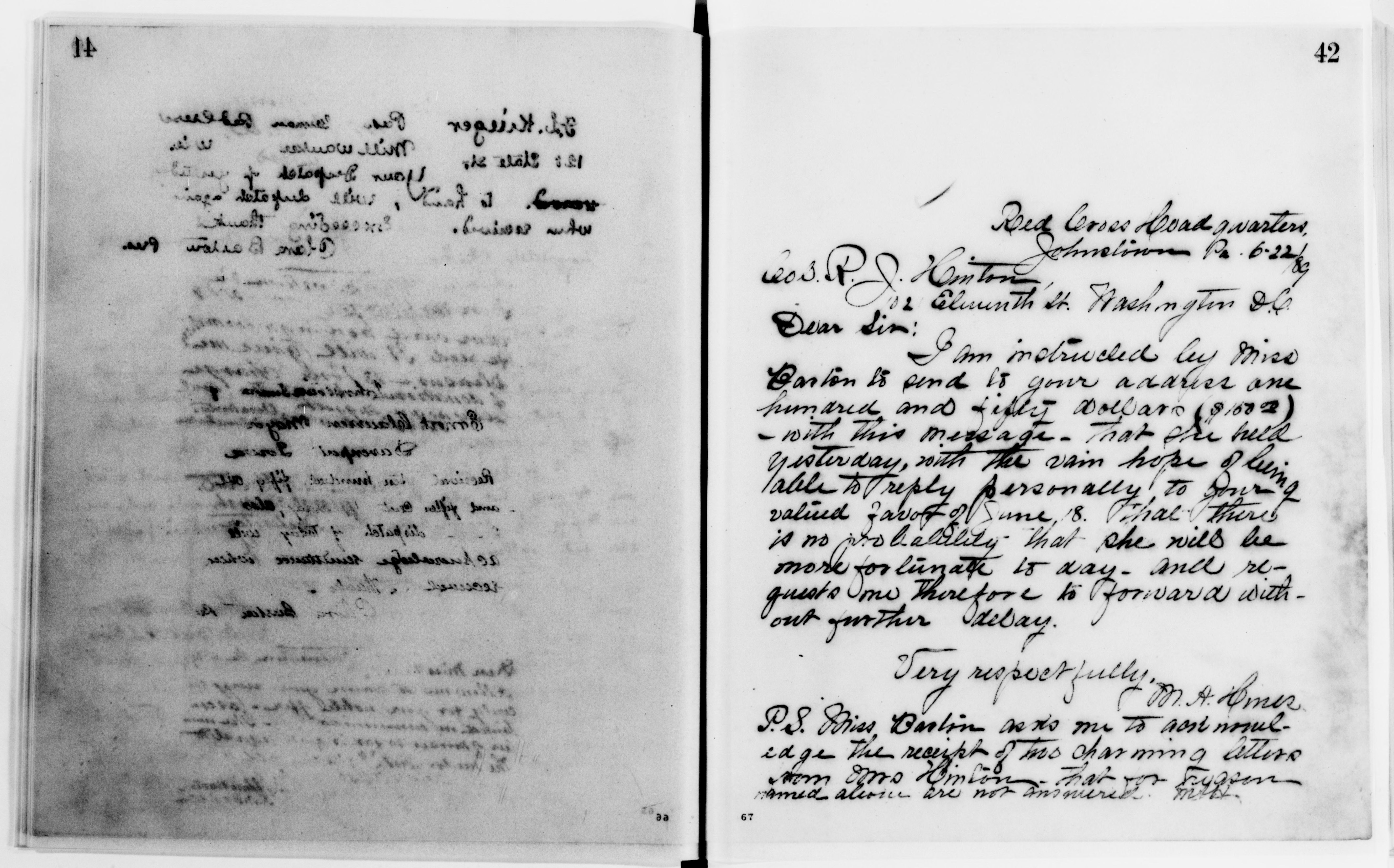 Scanned image of the current content page