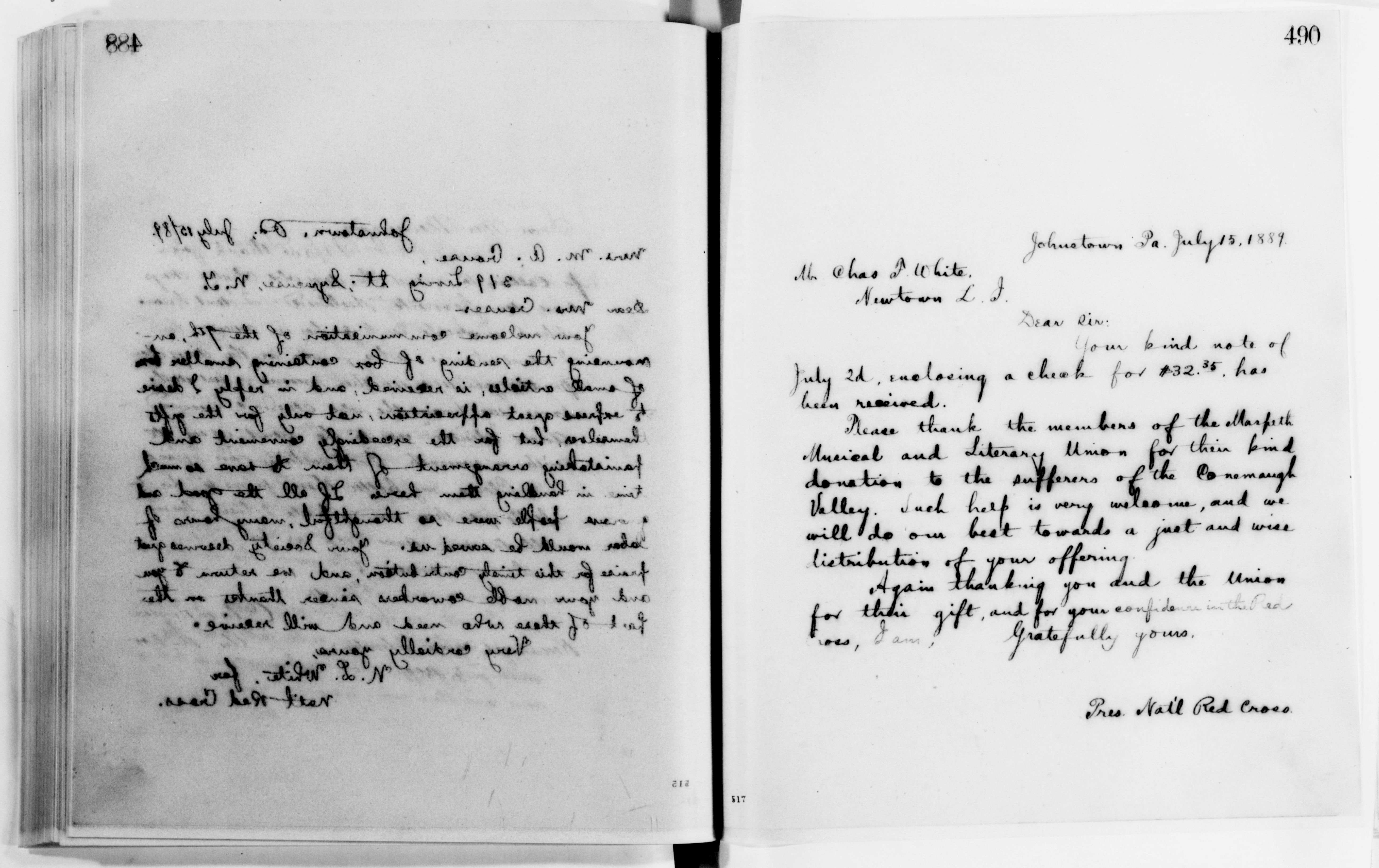 Scanned image of the current content page