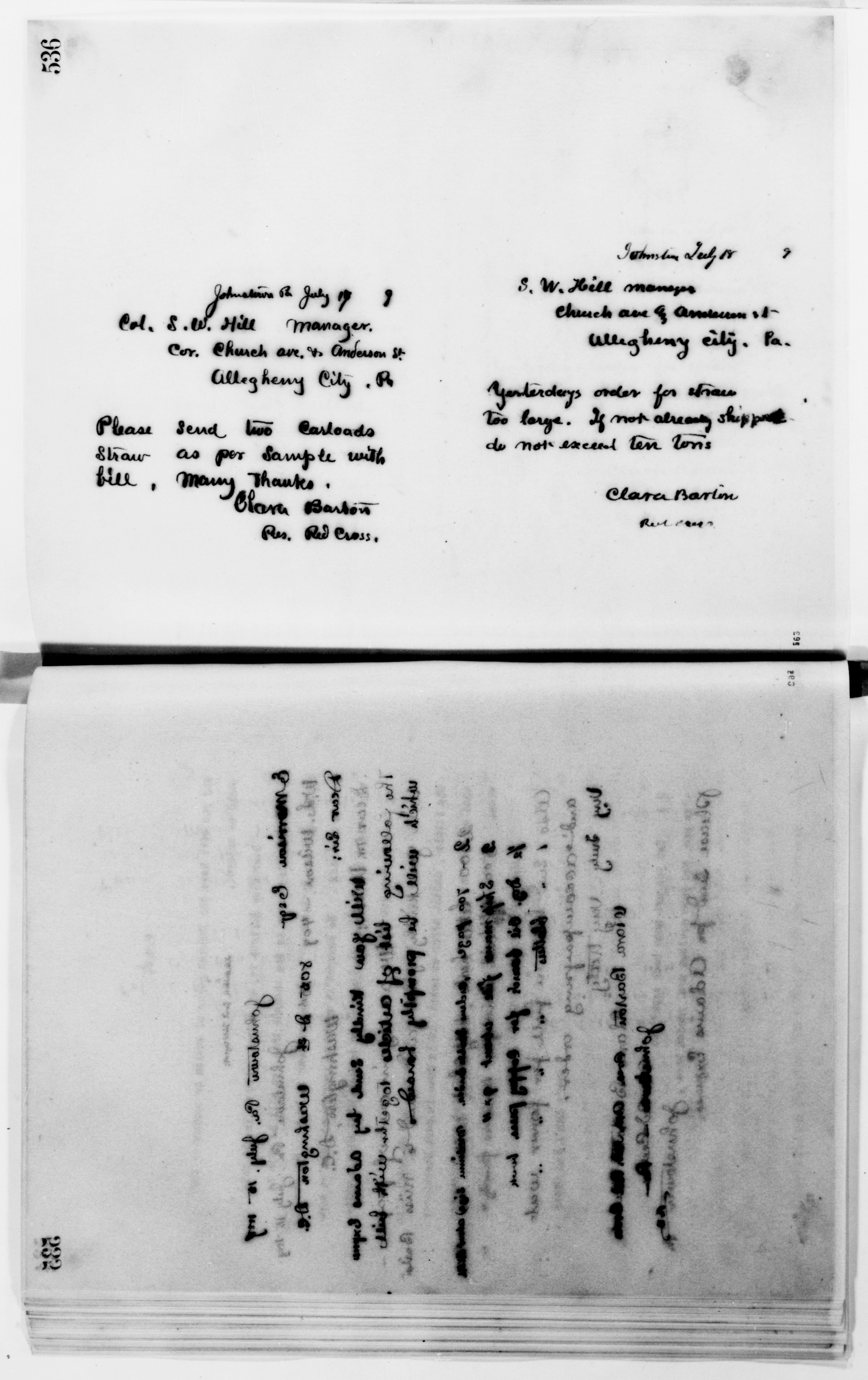 Scanned image of the current content page