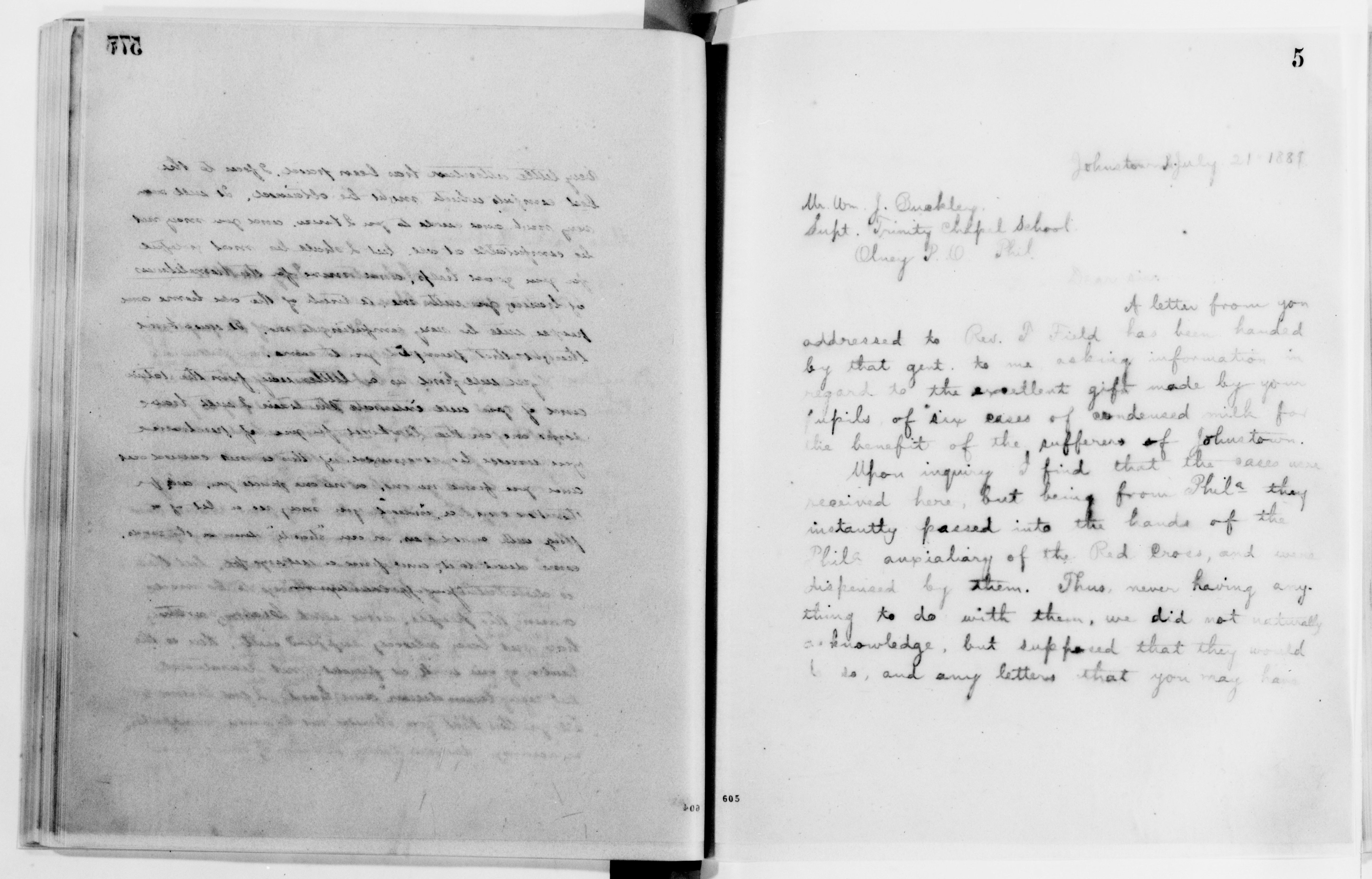 Scanned image of the current content page