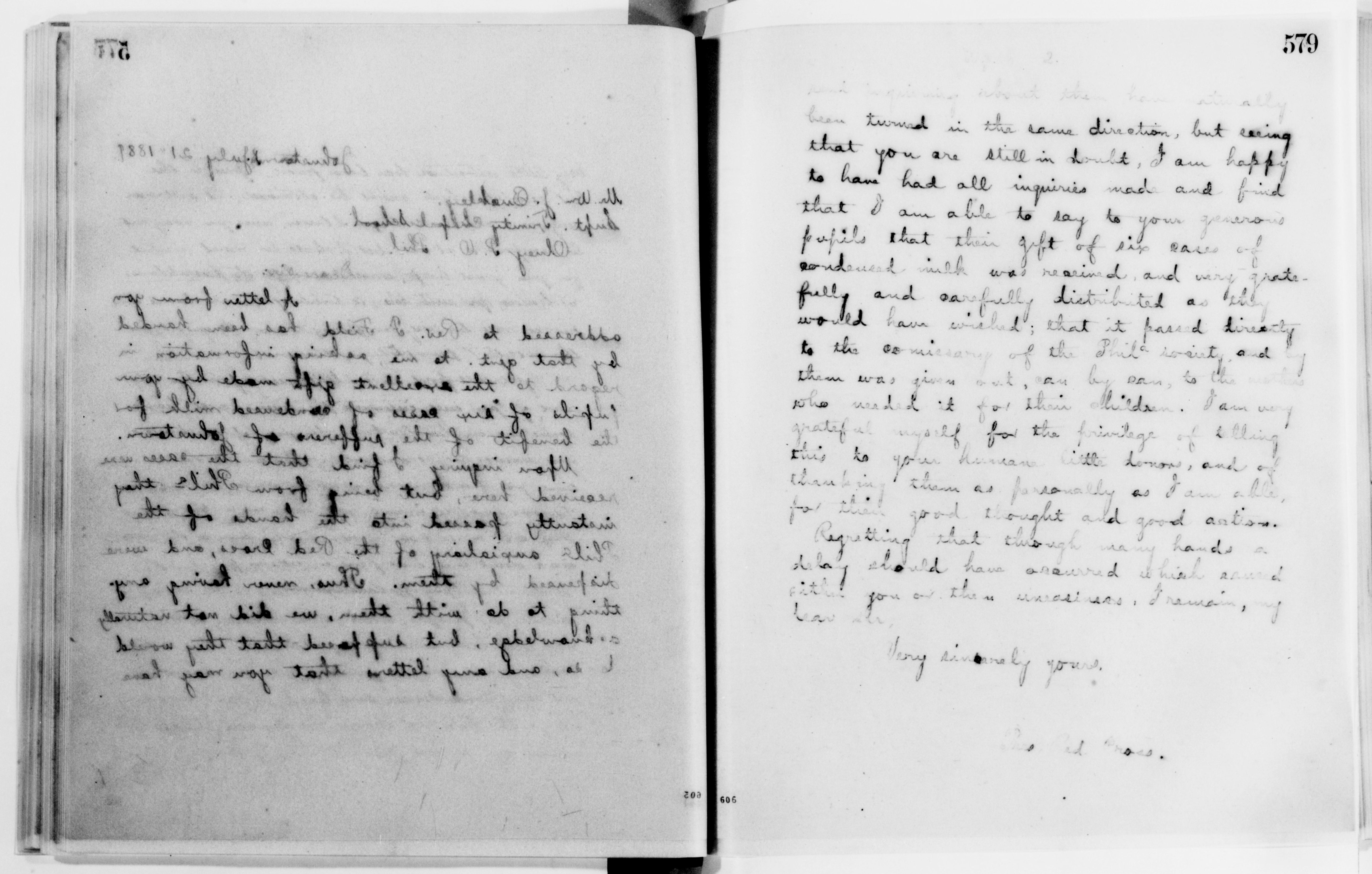 Scanned image of the current content page