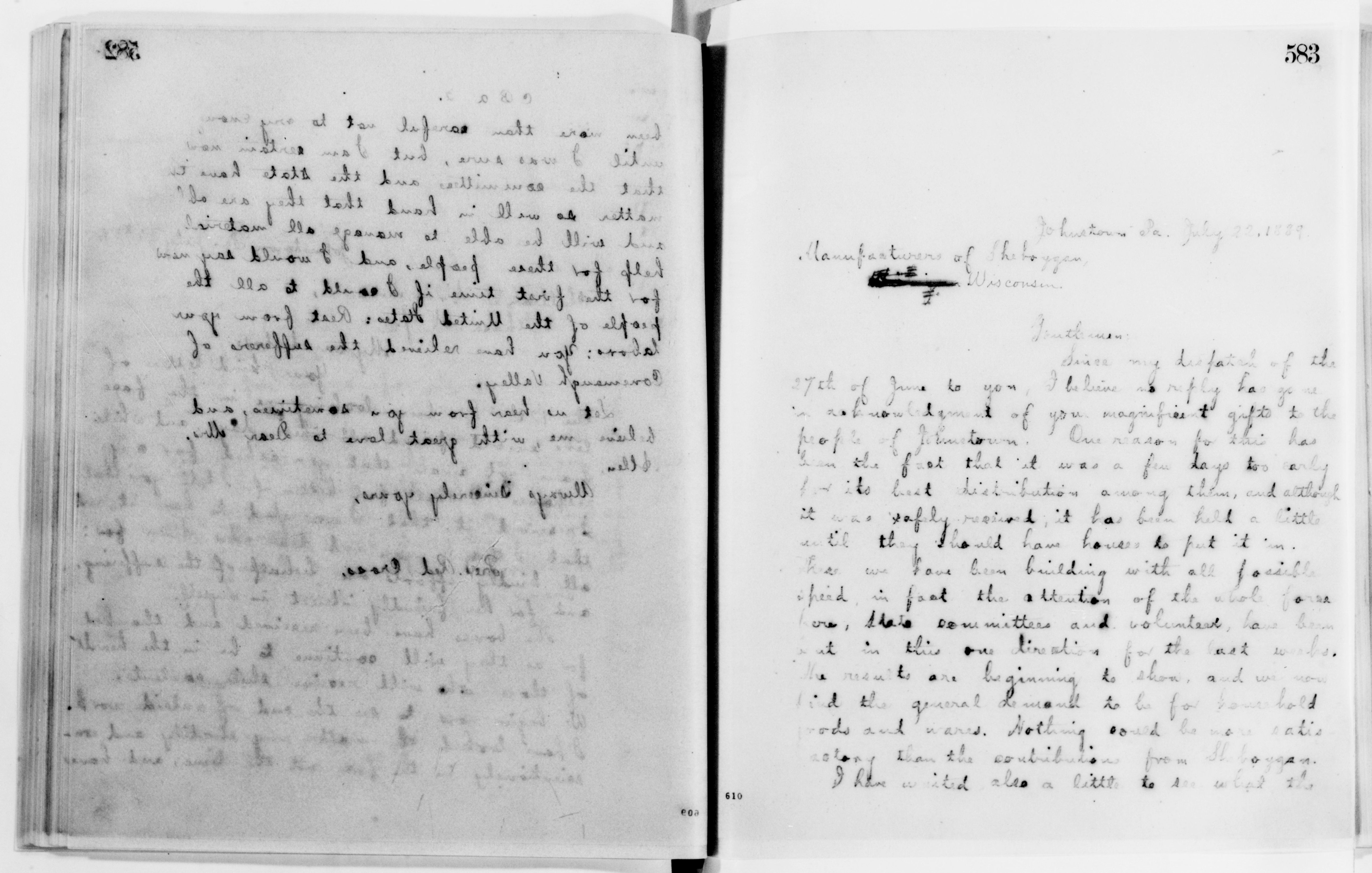 Scanned image of the current content page