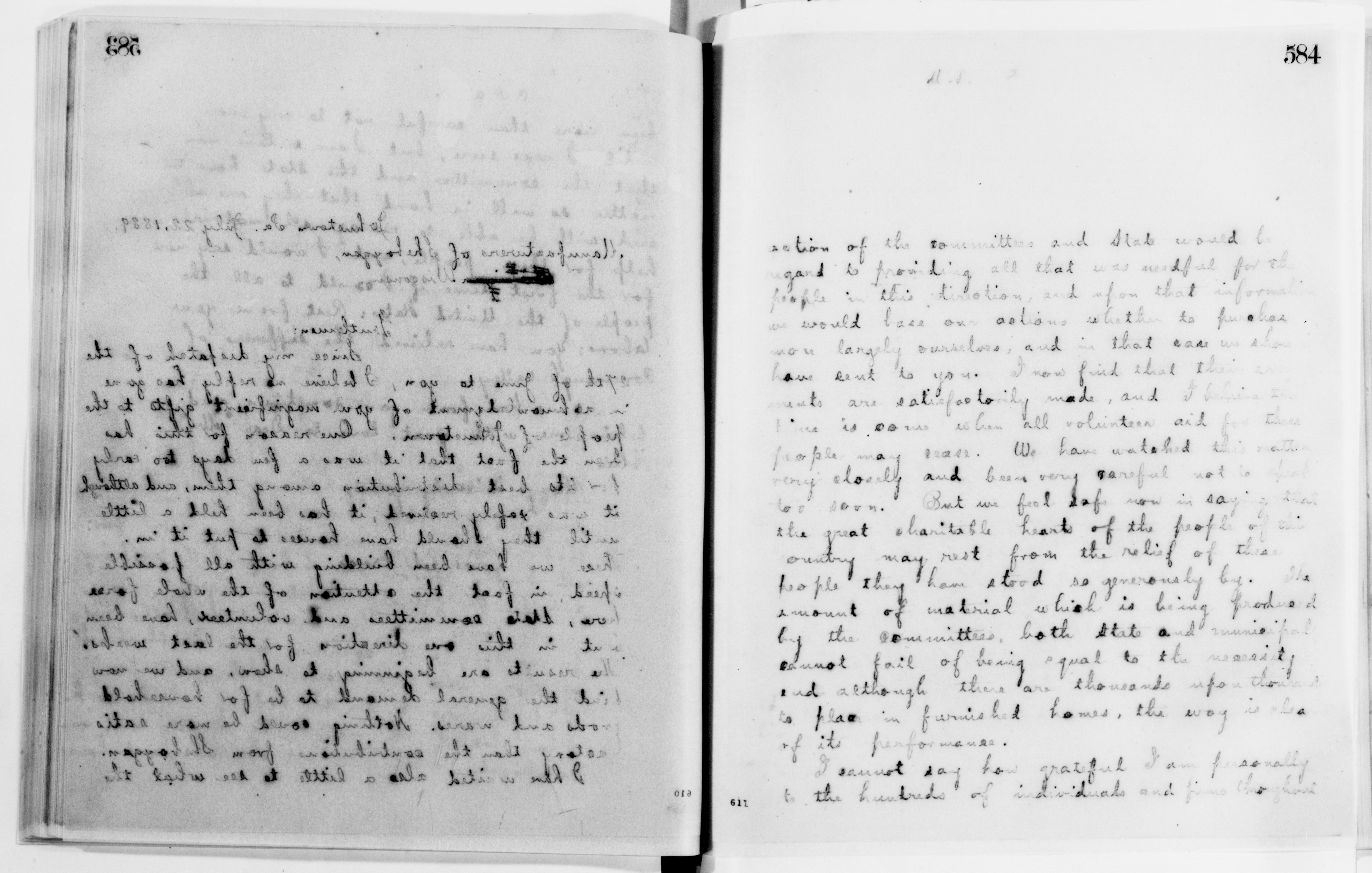 Scanned image of the current content page