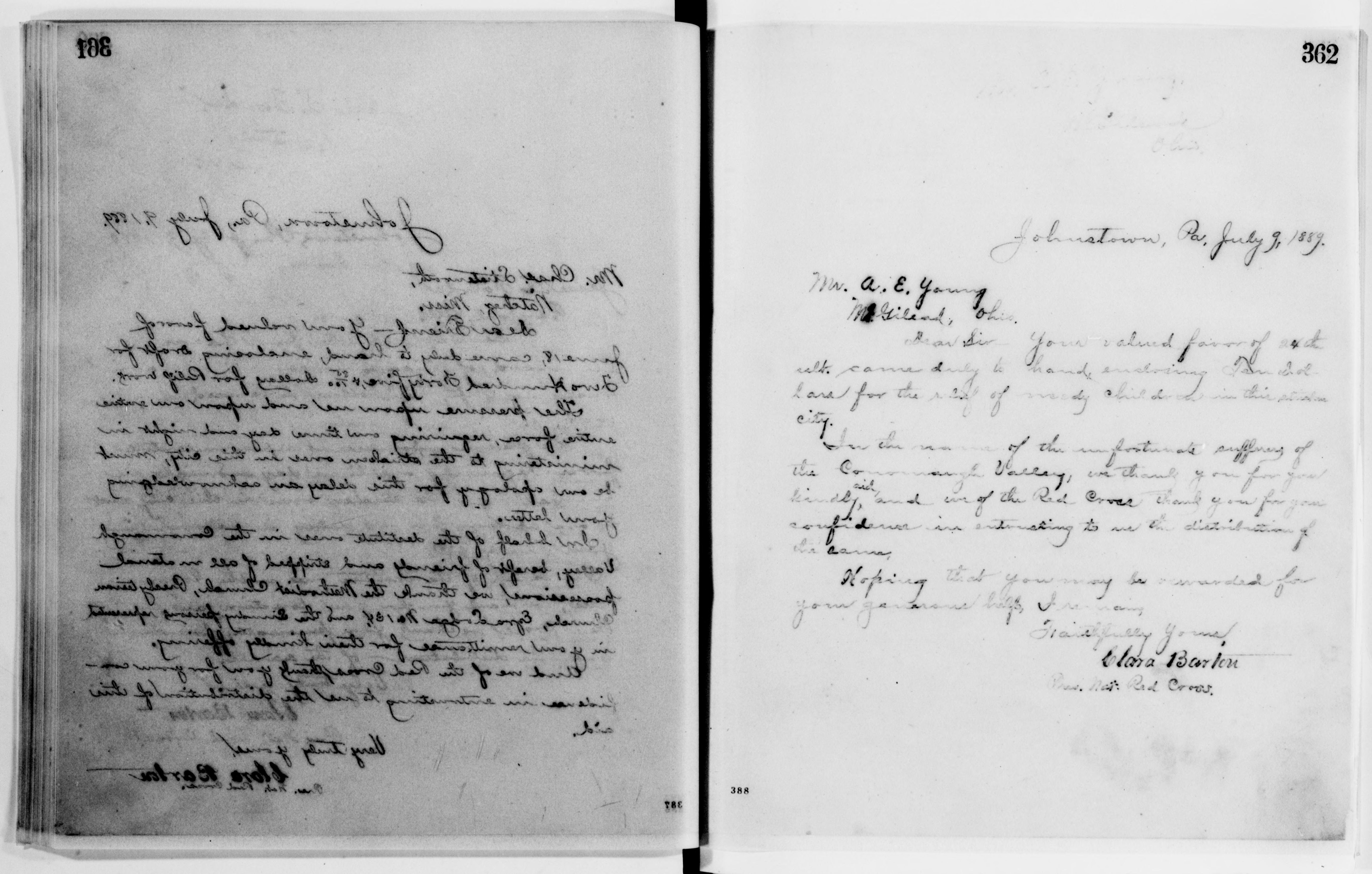 Scanned image of the current content page