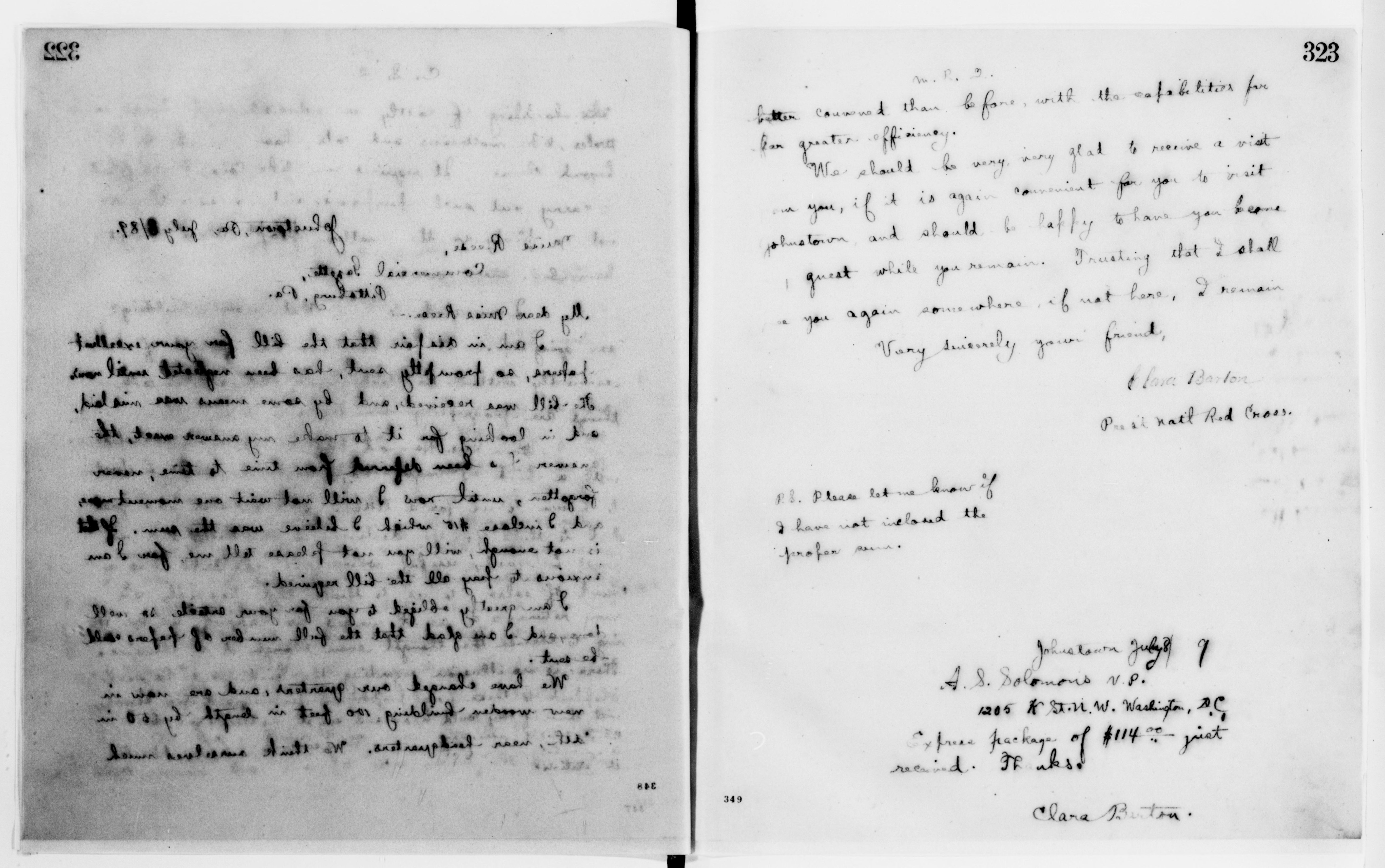 Scanned image of the current content page