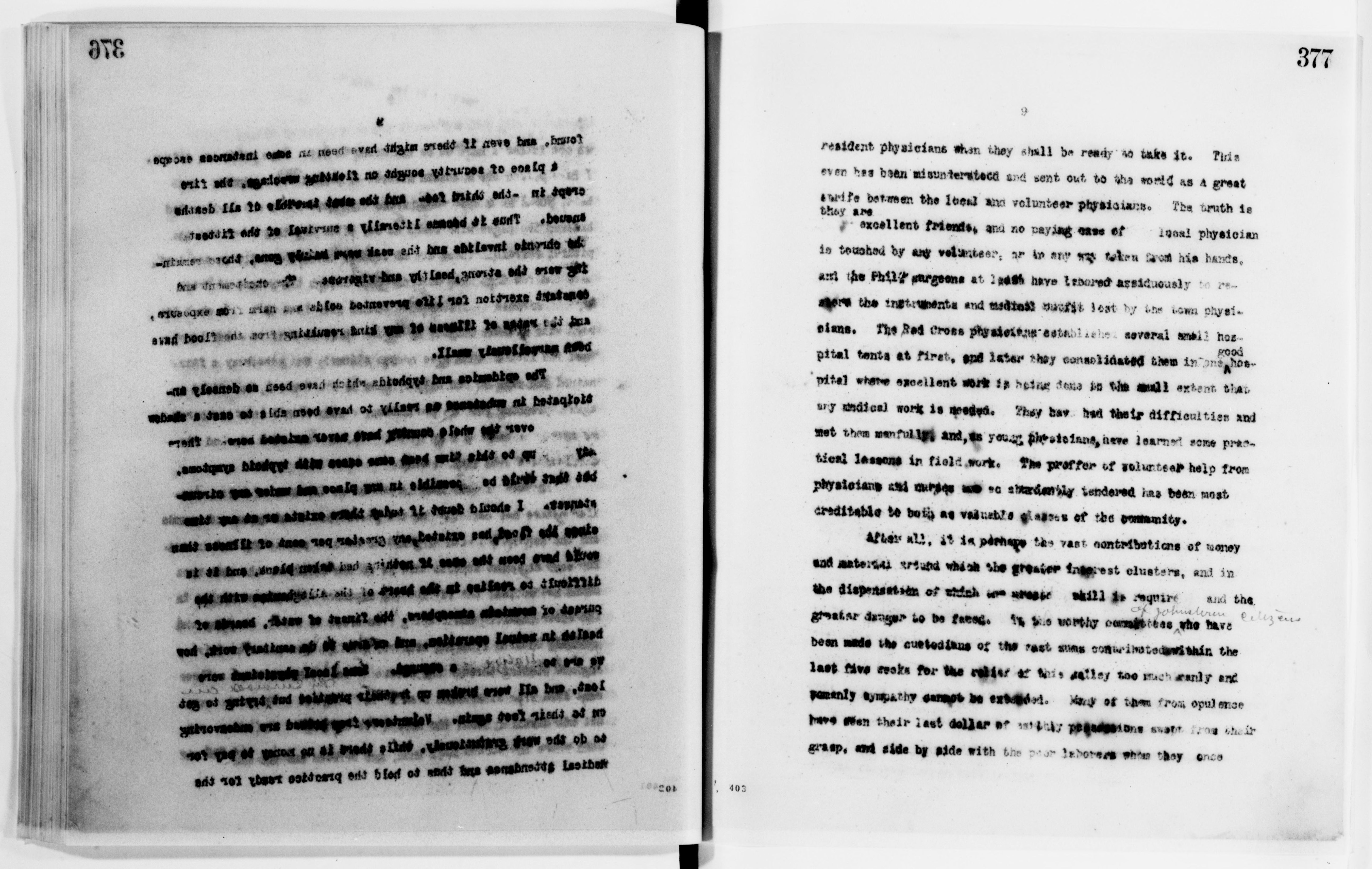 Scanned image of the current content page