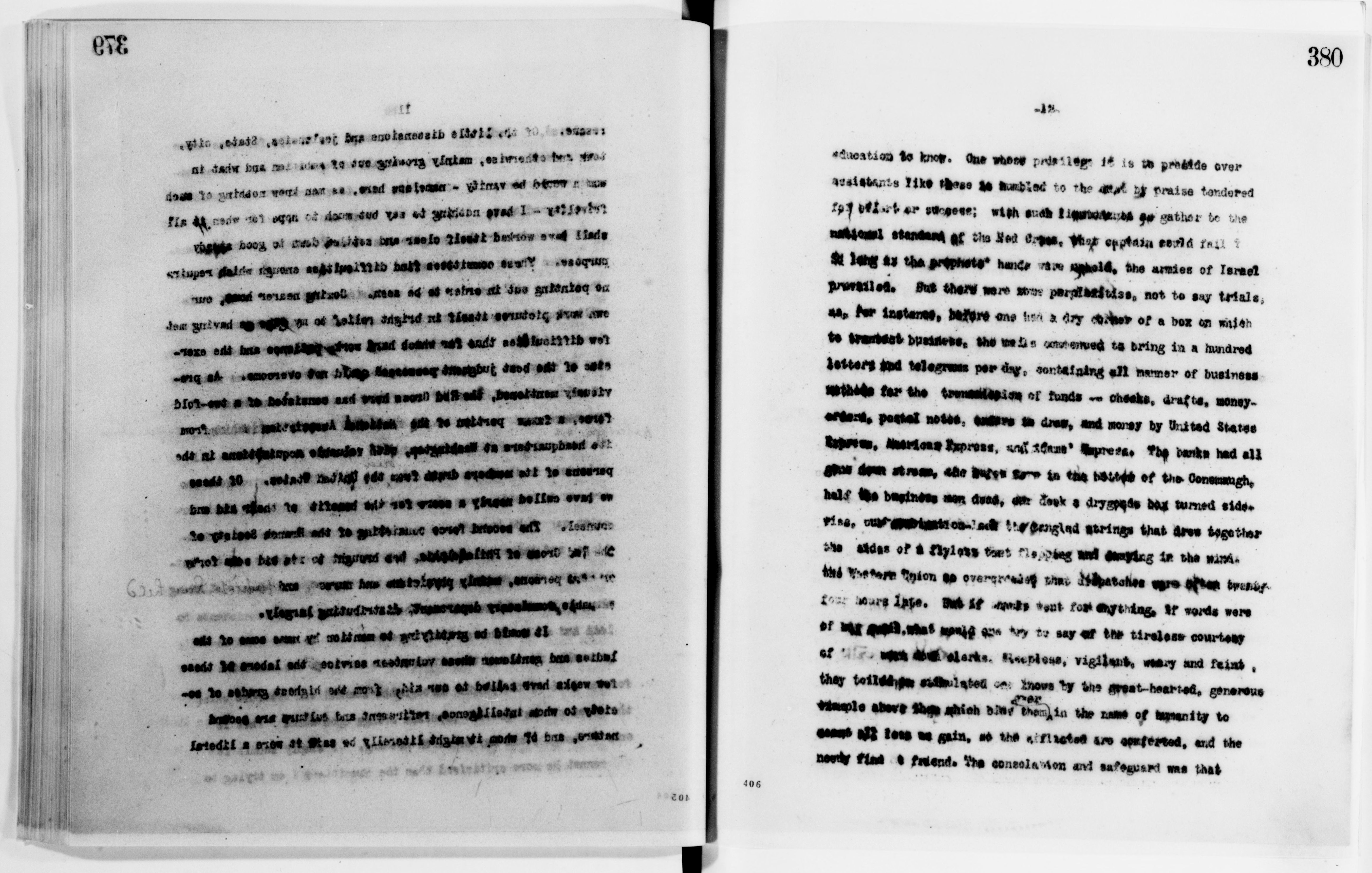 Scanned image of the current content page