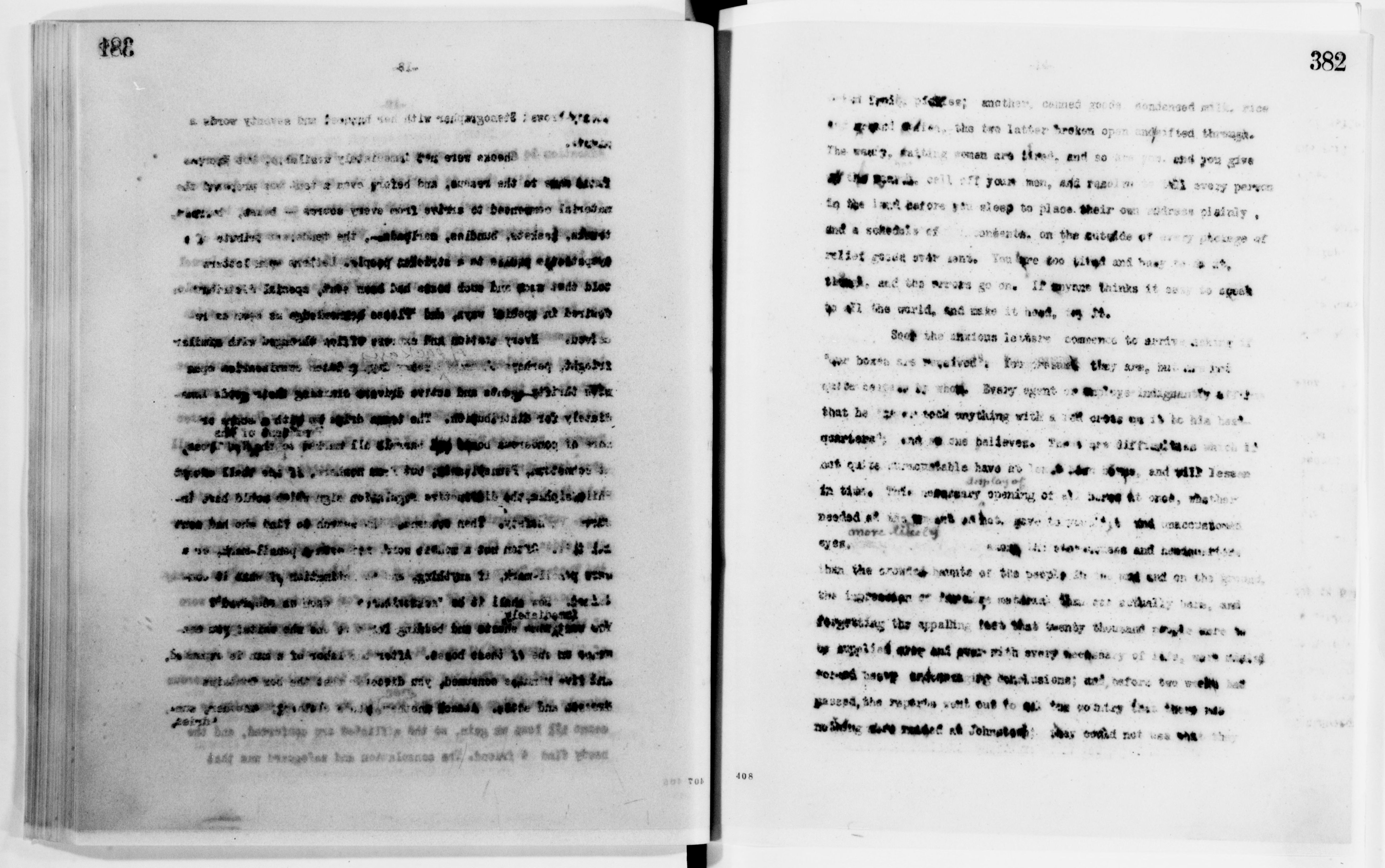 Scanned image of the current content page