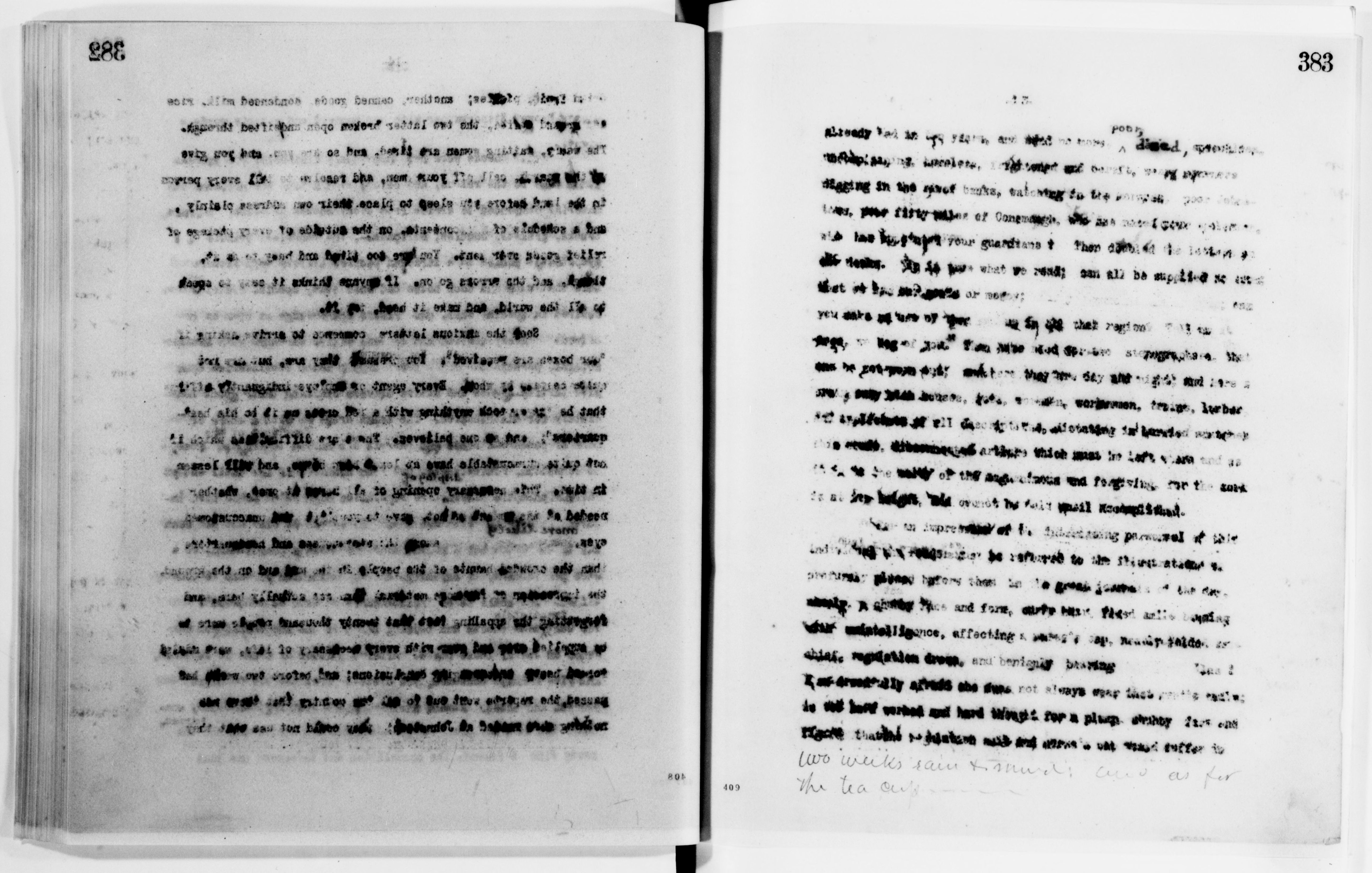 Scanned image of the current content page