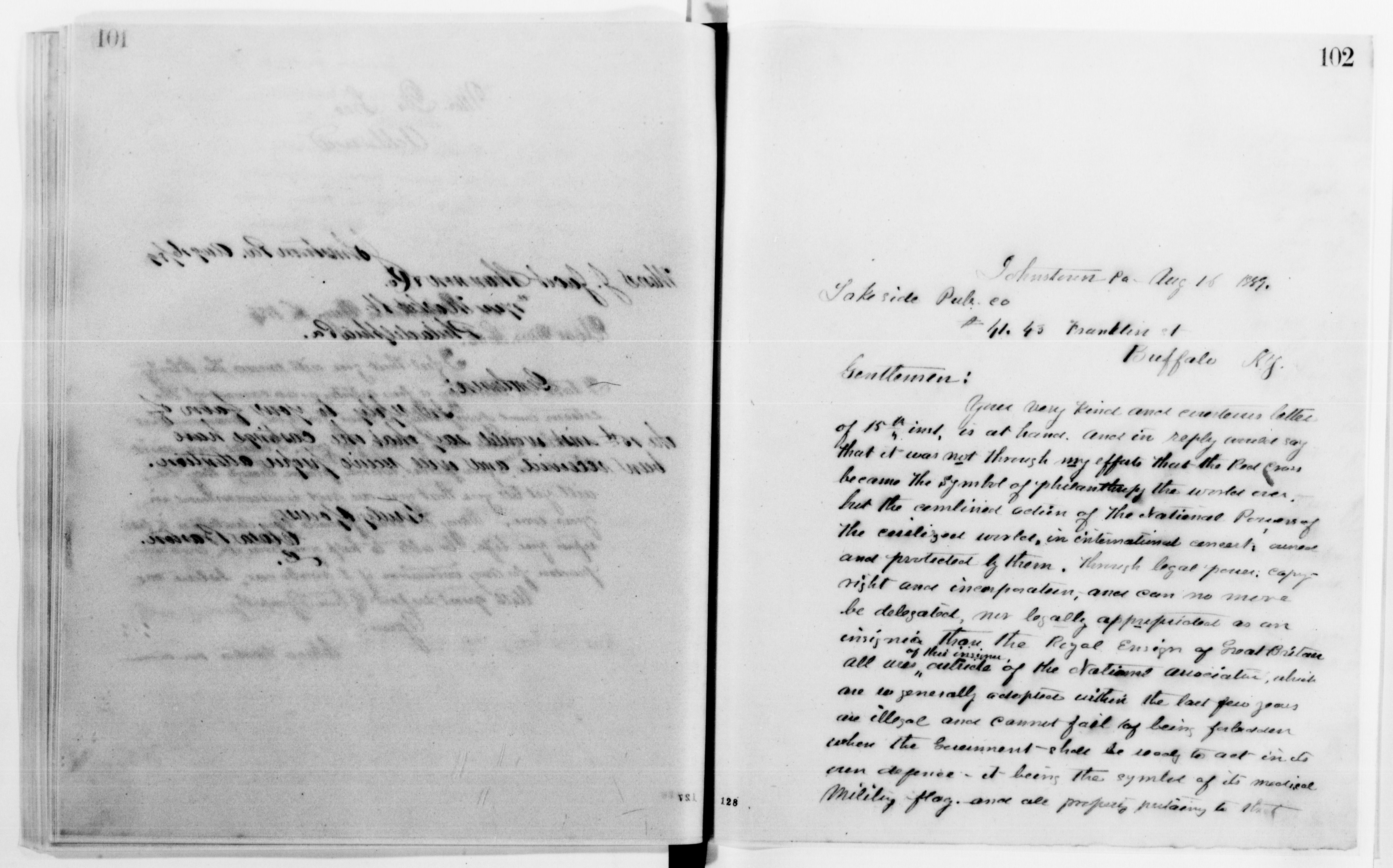 Scanned image of the current content page