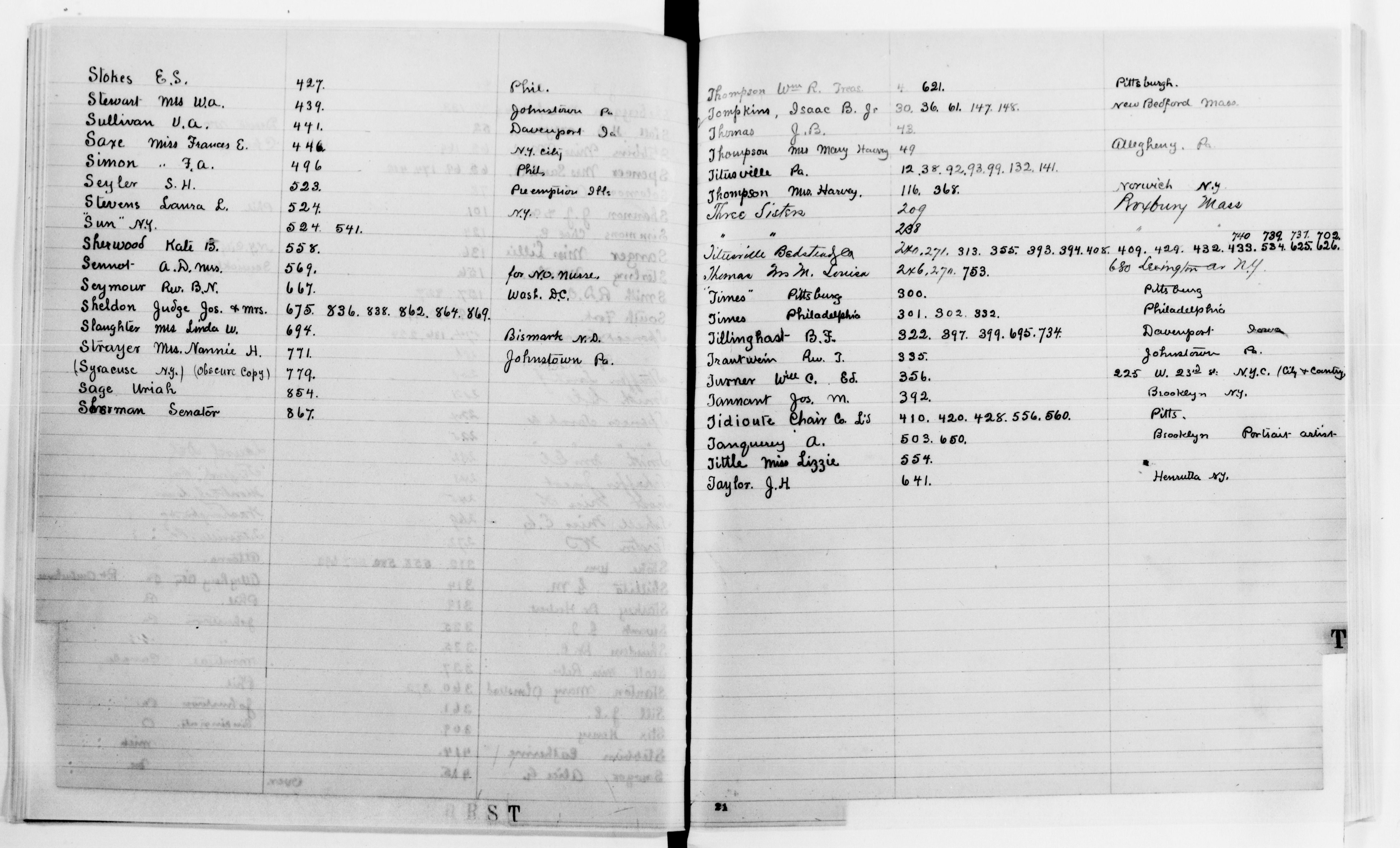 Scanned image of the current content page